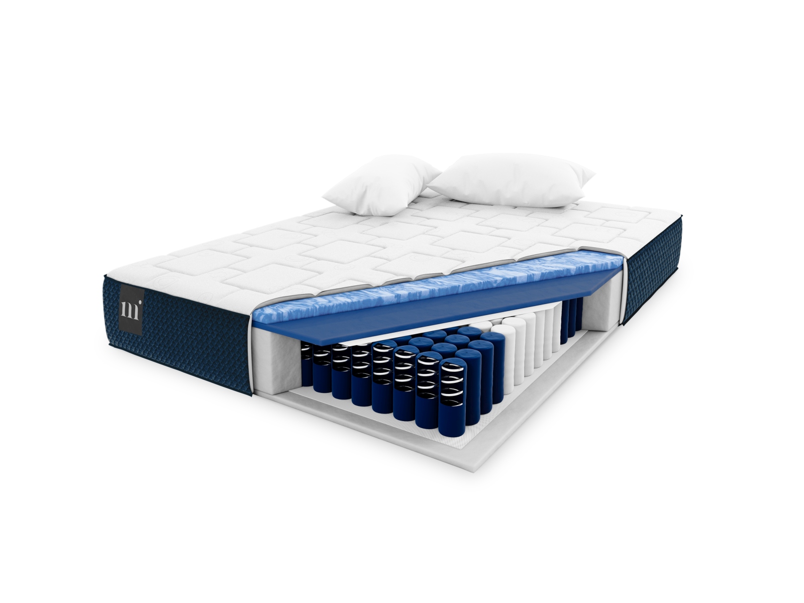 Pocket Spring Mattress, "Mundi", 180x200x26