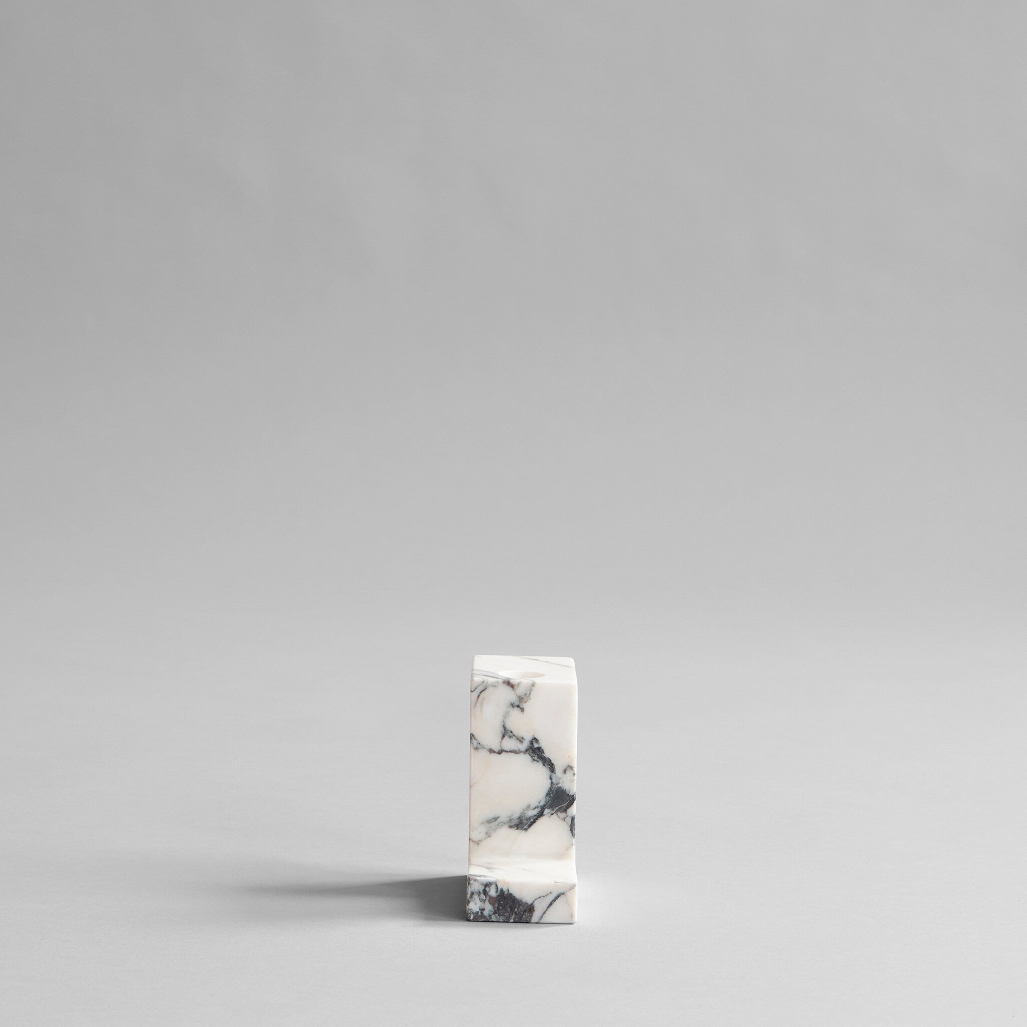 Brick Candle Holder, Tall - Calacatta
