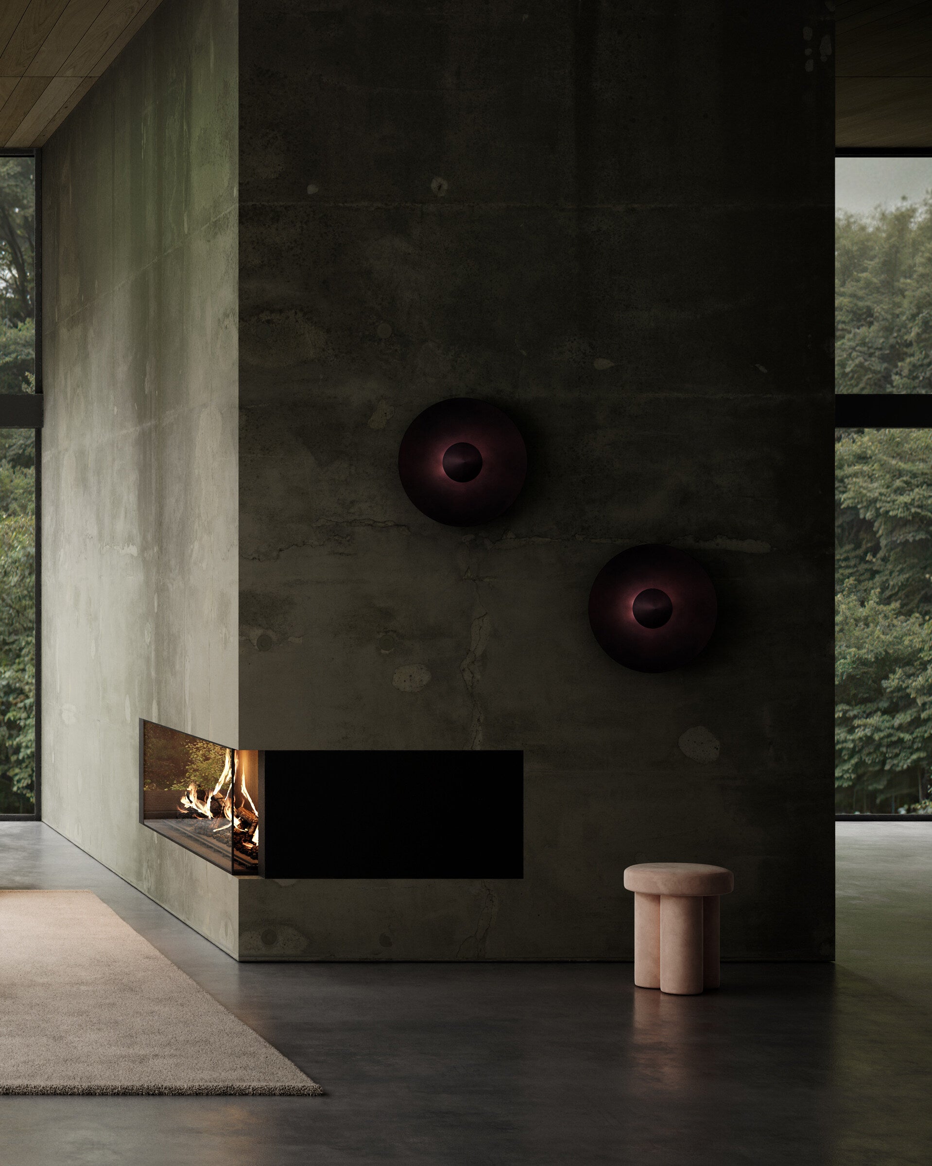 Dusk Wall Lamp - Burned Black