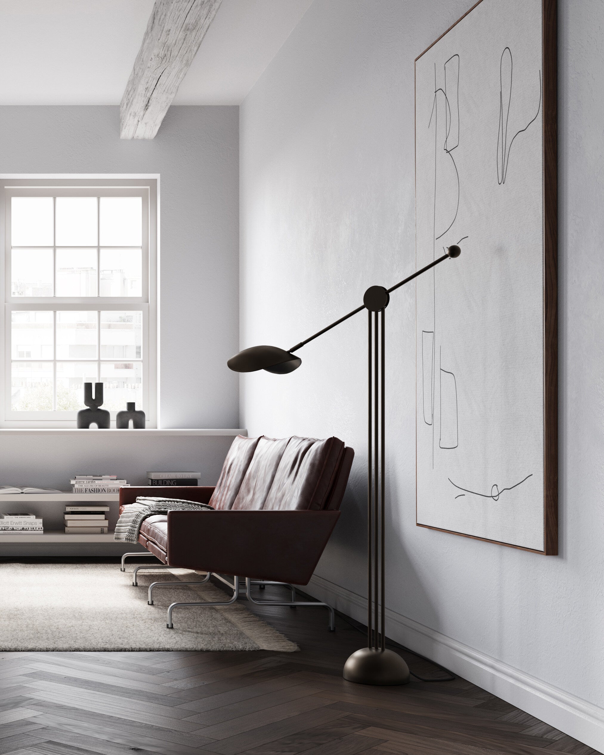 Stingray Floor Lamp - Bronze