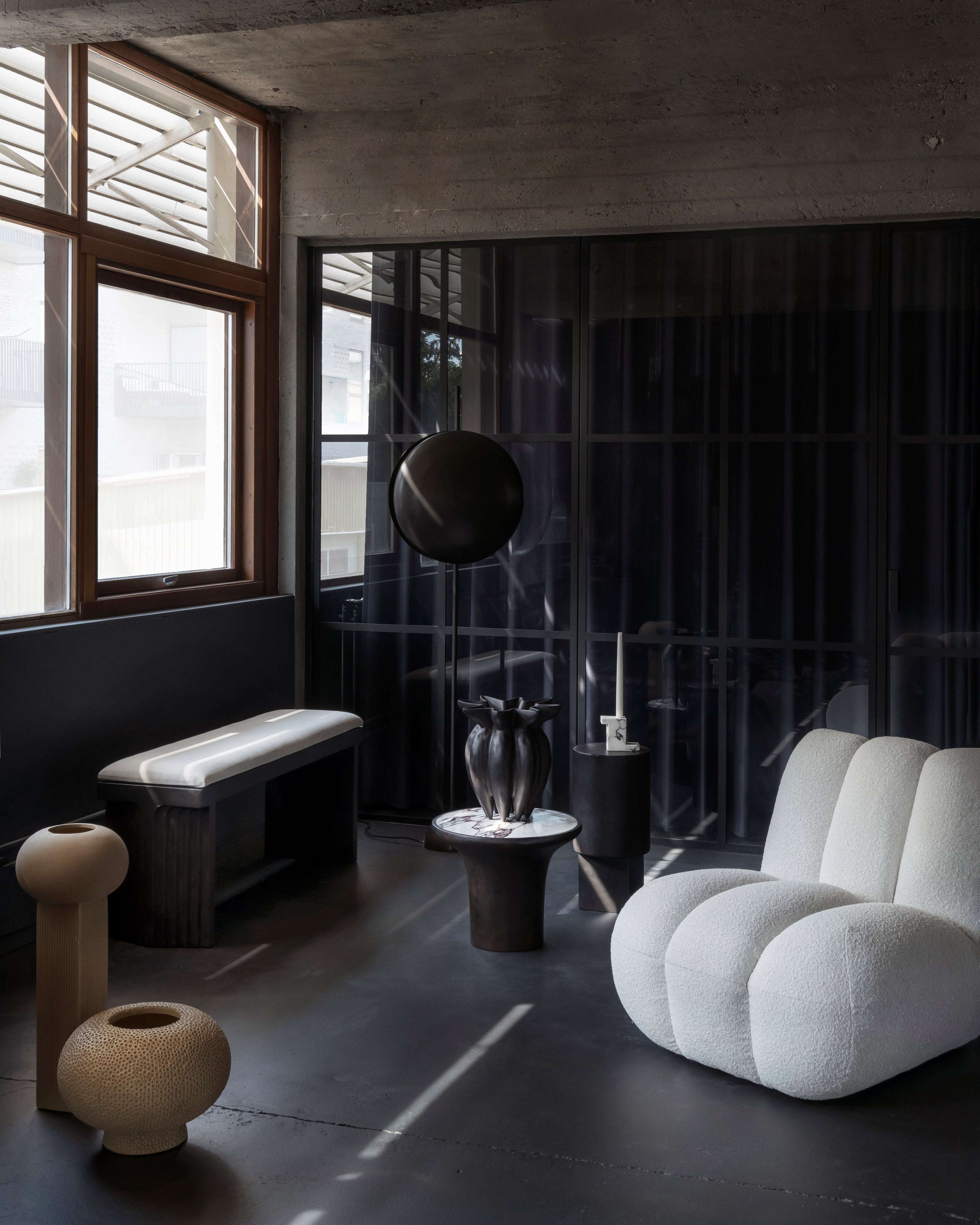 Arc Bench - Coffee