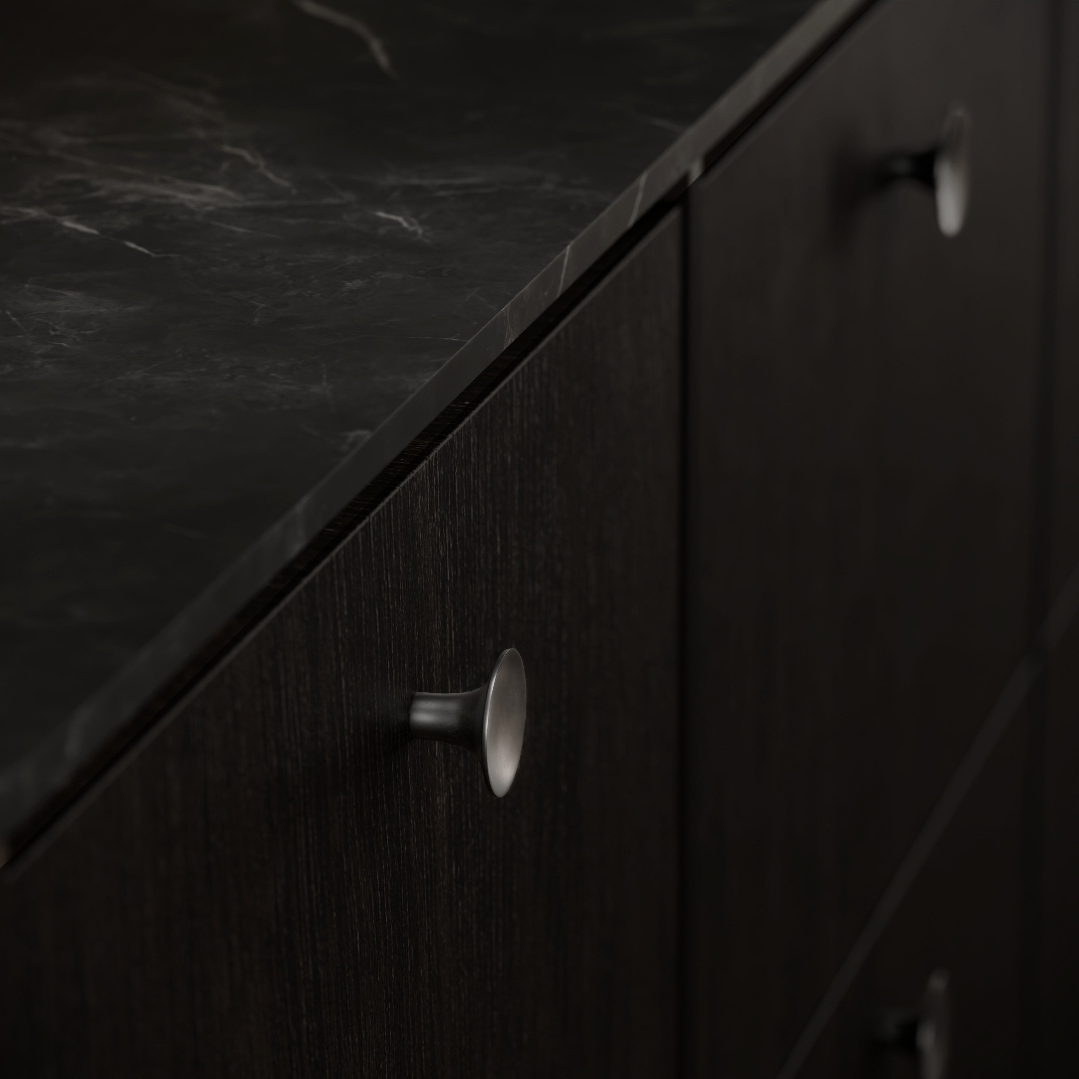 HiHat Knobs, Medio - Brushed Steel