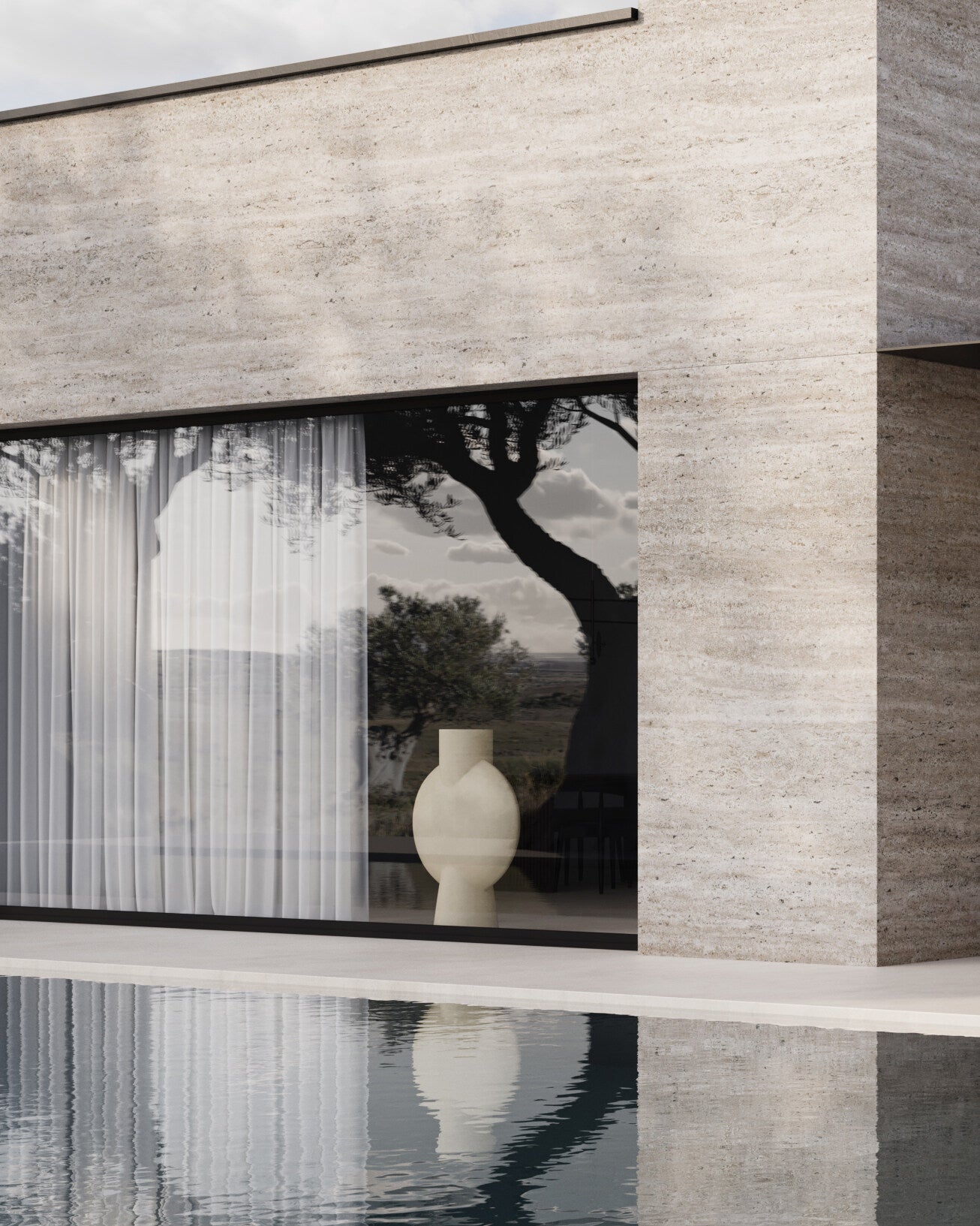 Sphere Vase Bubl, Giant - Sand