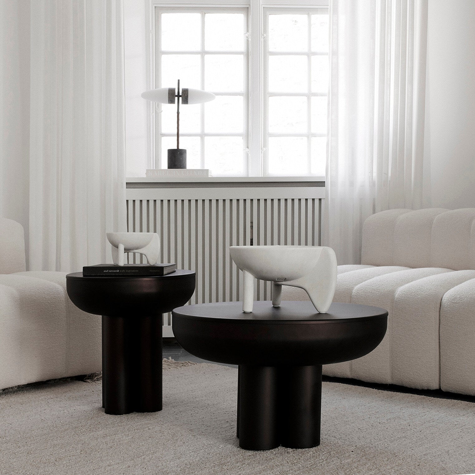Crown Table, Low - Burned Black