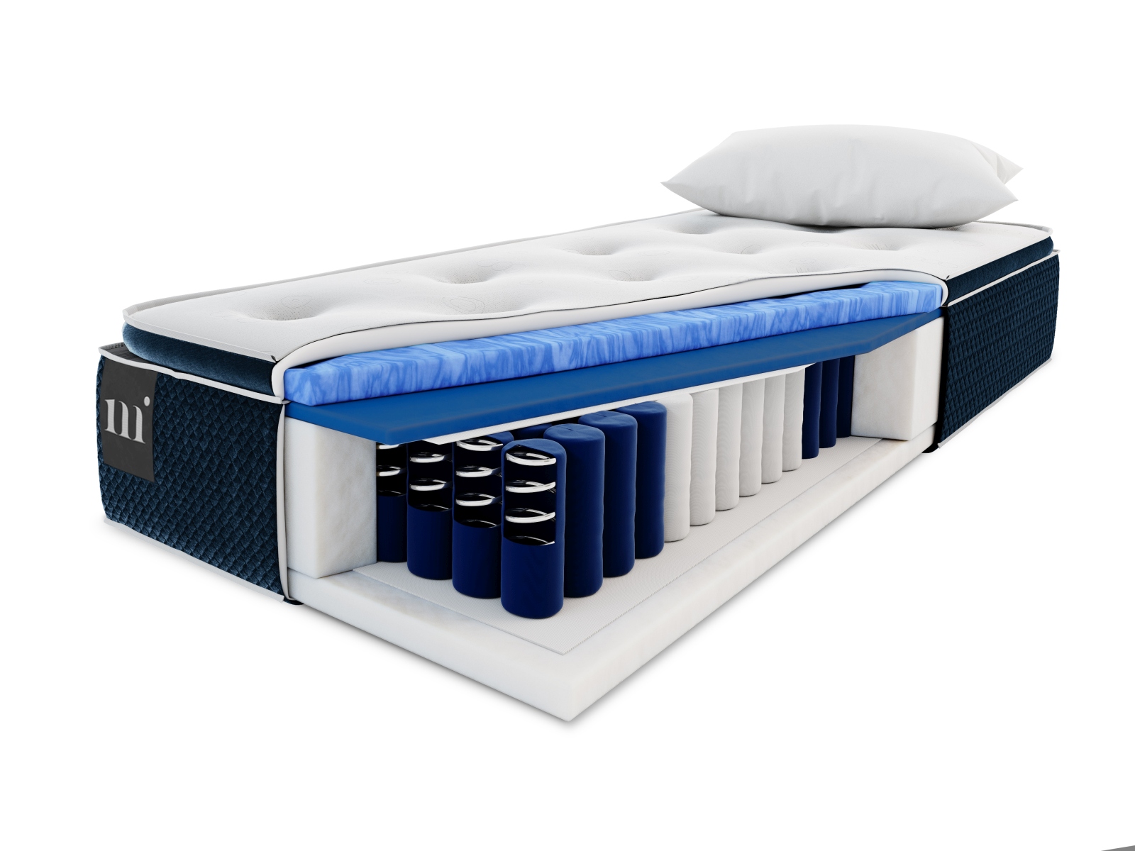 Pocket Spring Mattress, "Beni", 90x190x31