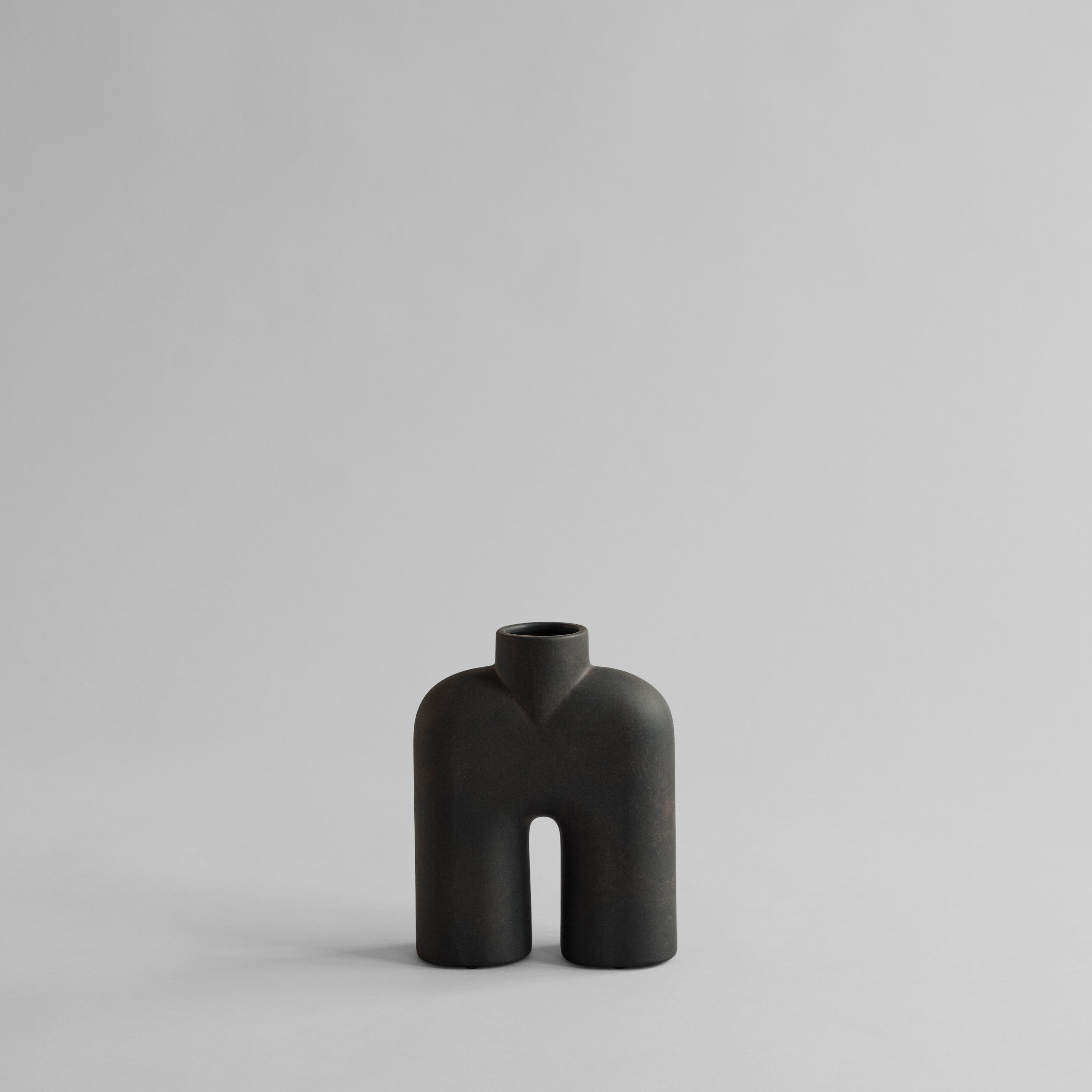 Cobra Vase Tall, Mini - Coffee