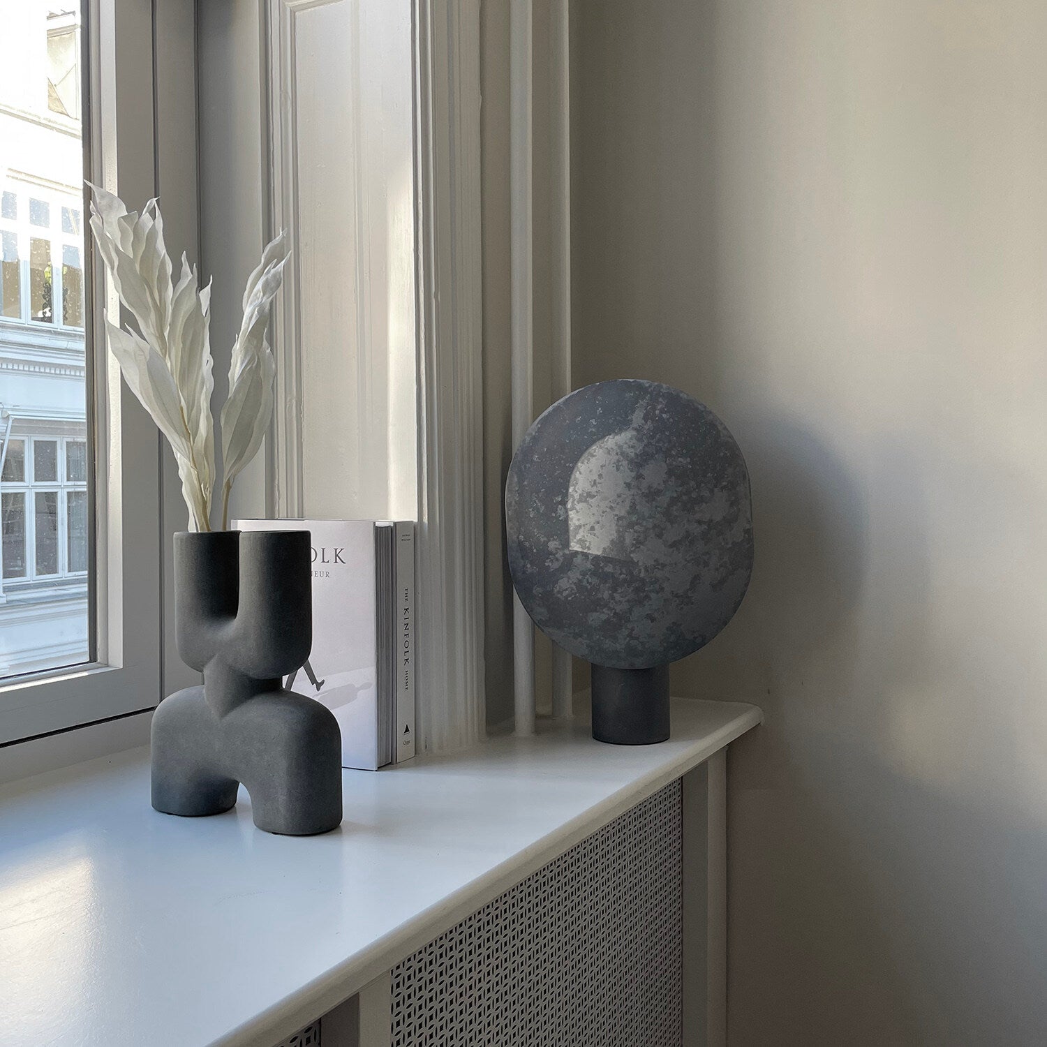 Cobra Vase Double, Hexa - Black