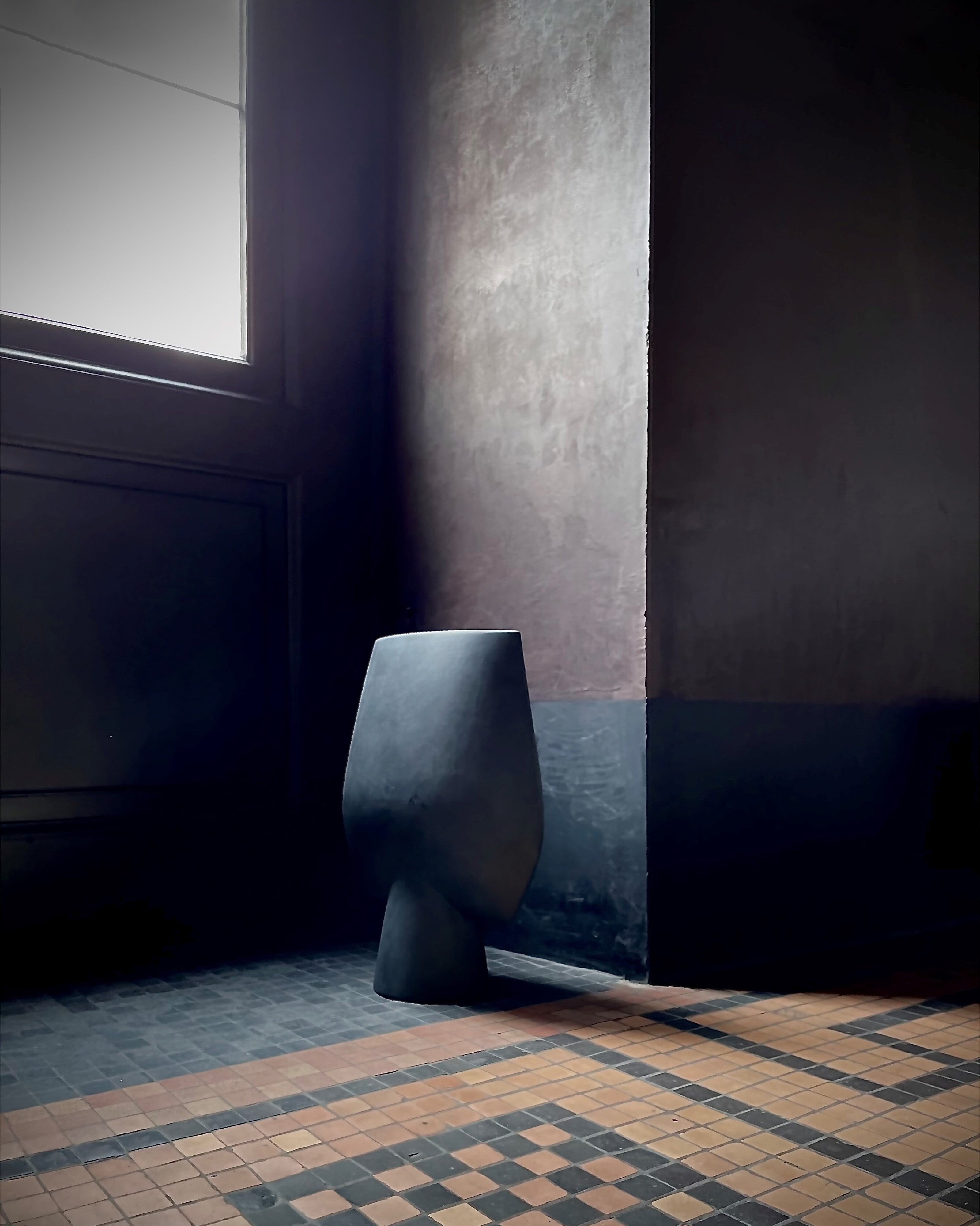 Sphere Vase Square, Hexa - Black