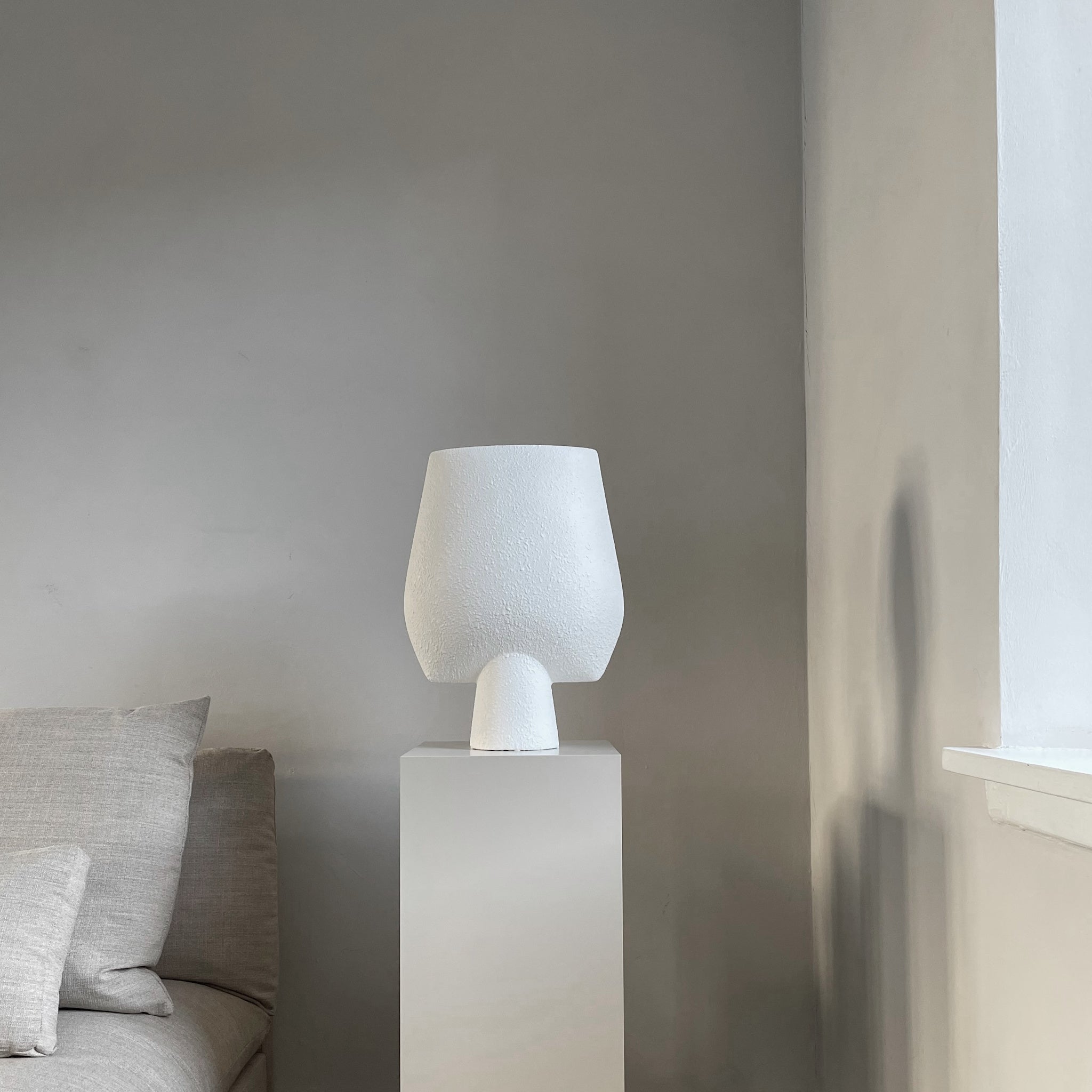 Sphere Vase Square, Big - Bubble White