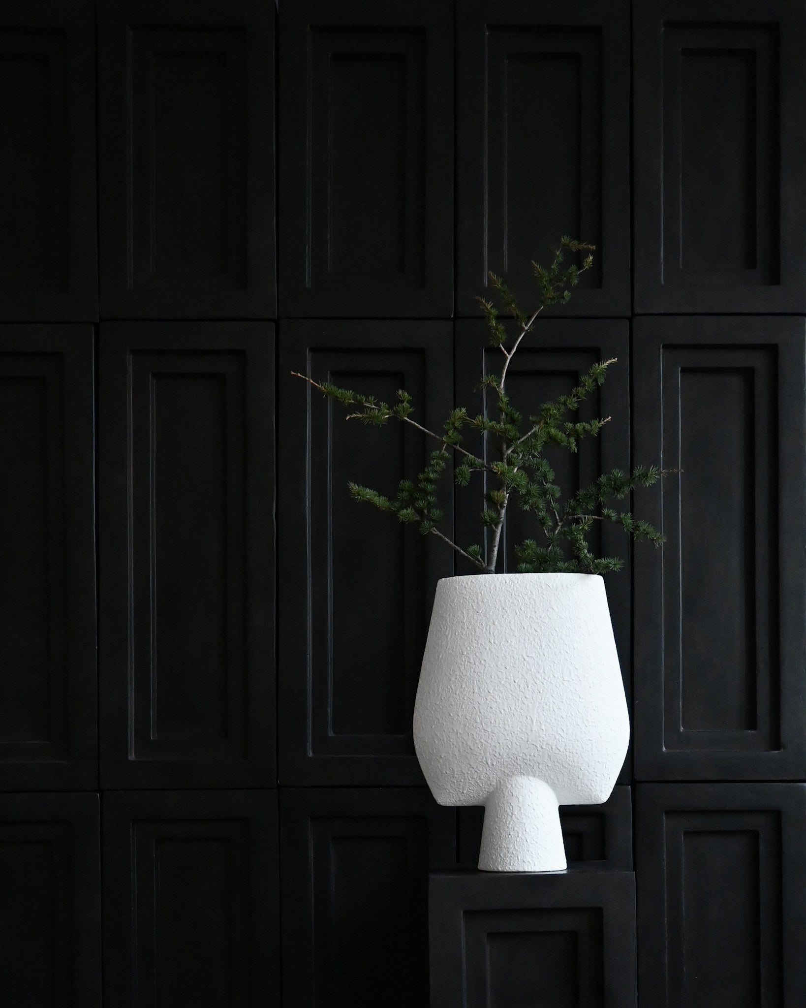 Sphere Vase Square, Big - Bubble White