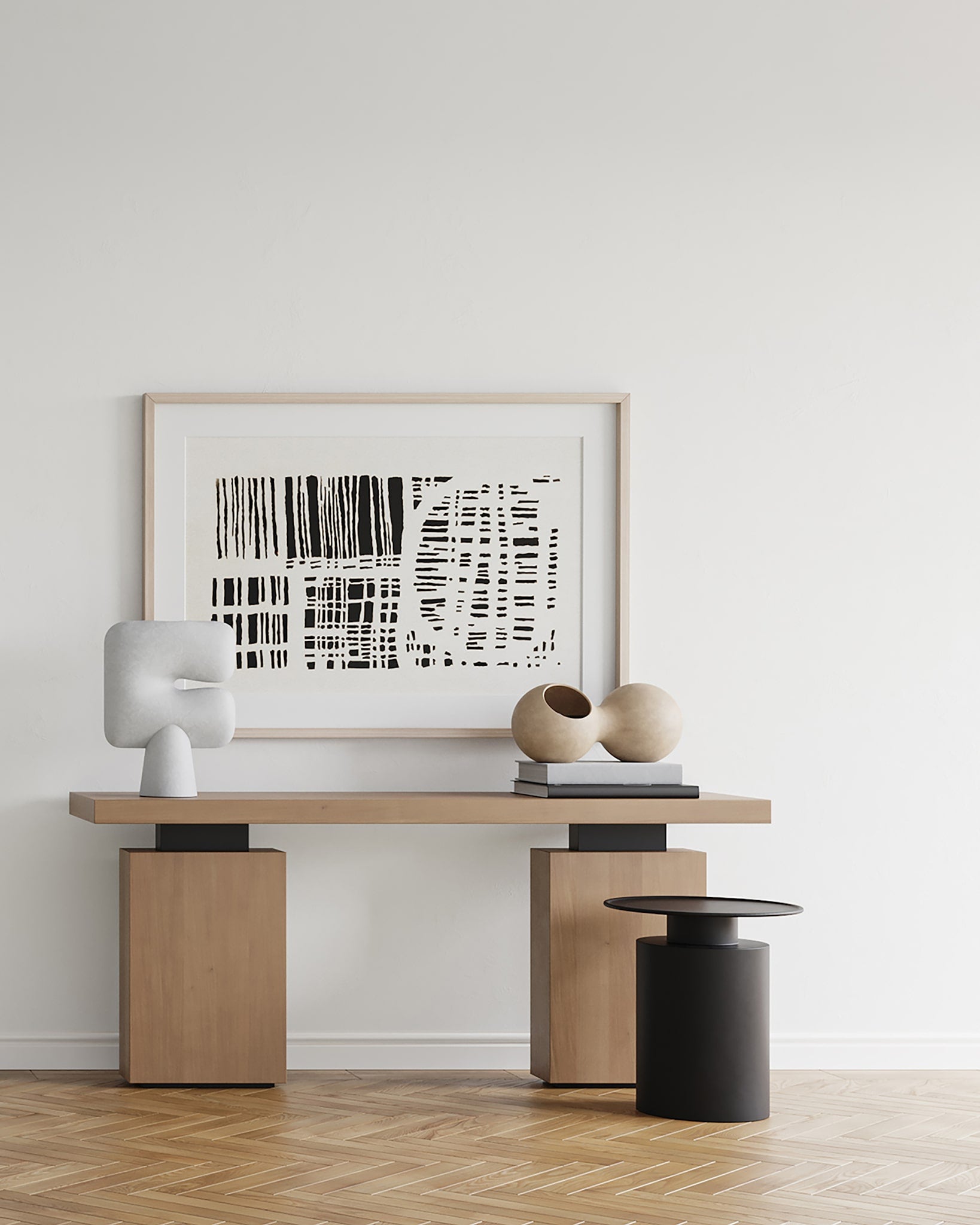 Pillar Table, Tall - Burned Black