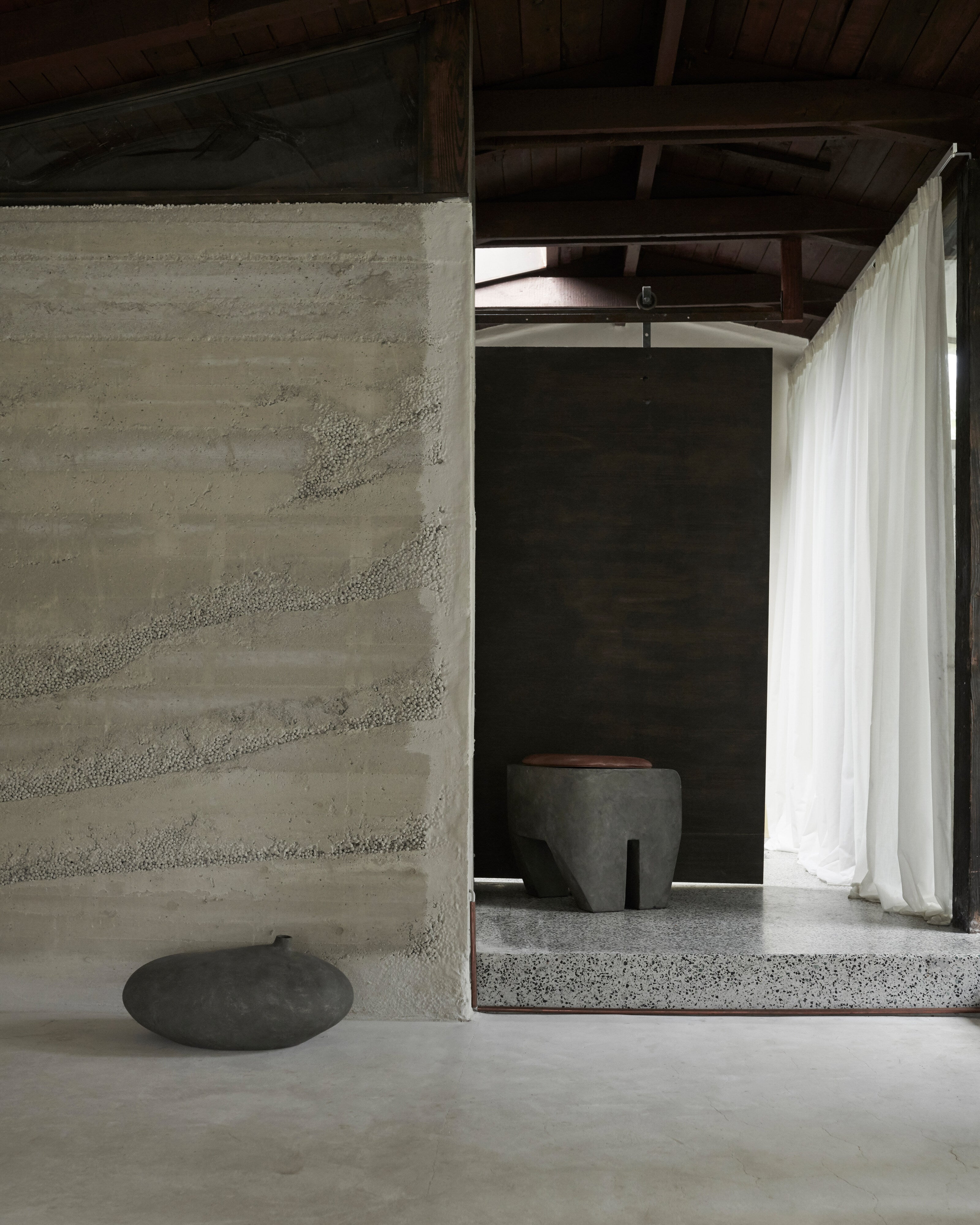 Sculpt Stool Cushion - Leather