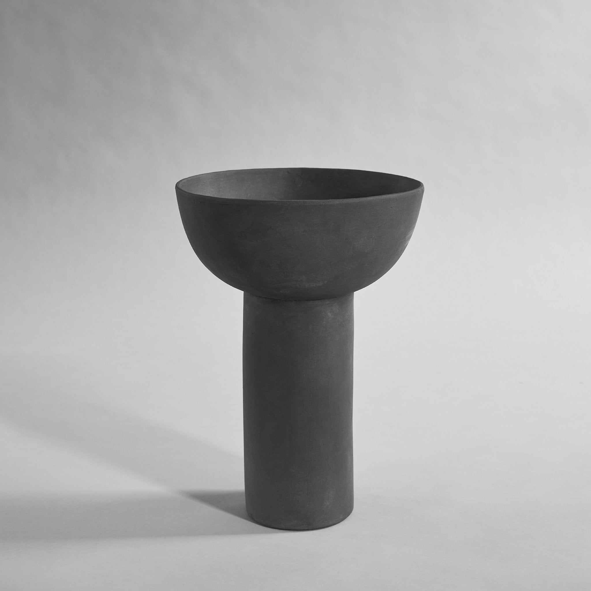 Block Vase, Big - Dark Grey