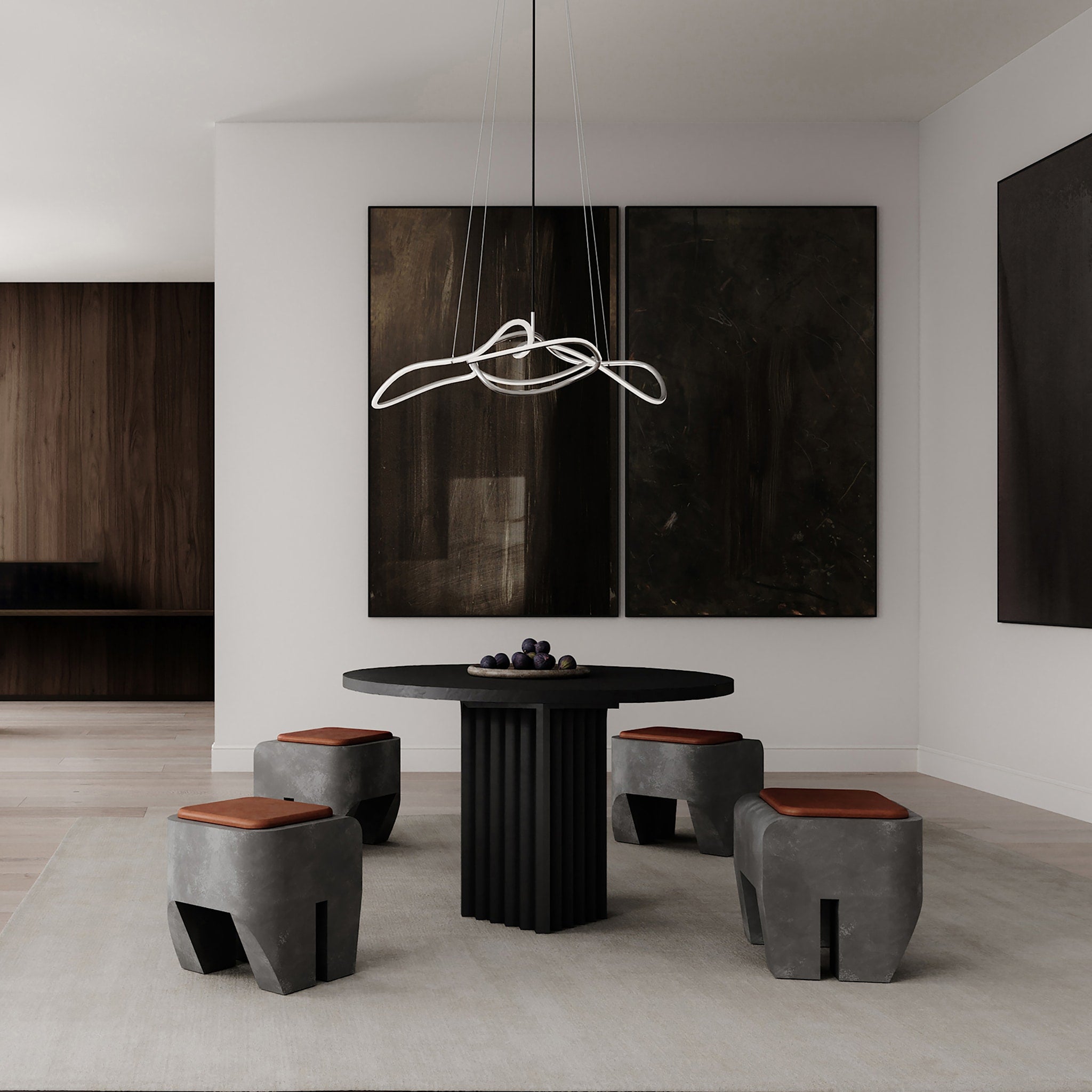 Sculpt Stool - Concrete