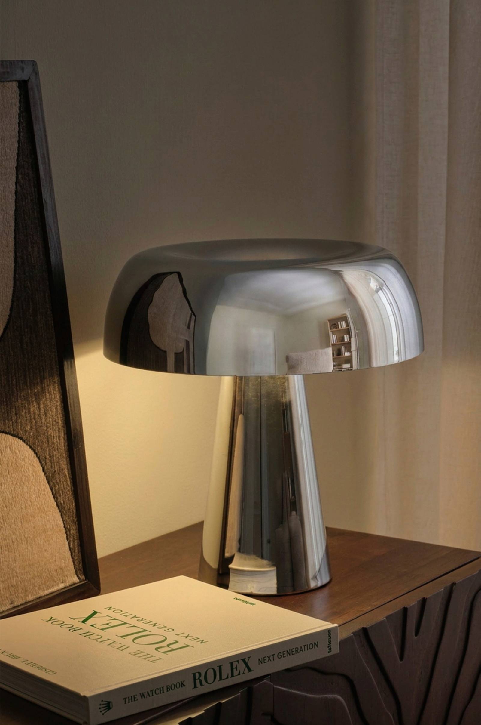 Bordlampe Bonnie Chrome