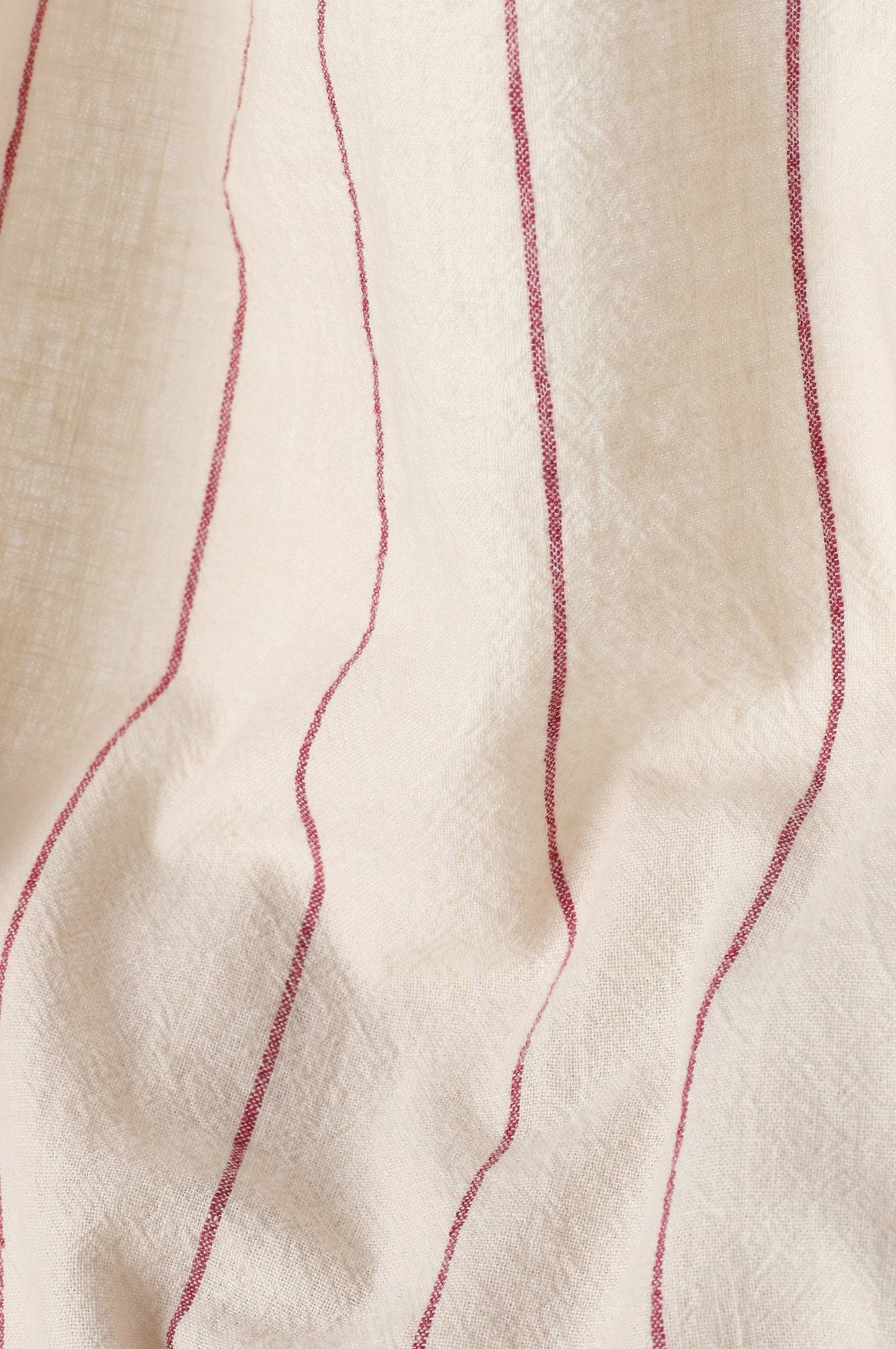 Gardin med multibånd Elly Thin Stripe Wide Pleatingtape i resirkulert halvlinne ekstra bred 1-pakning