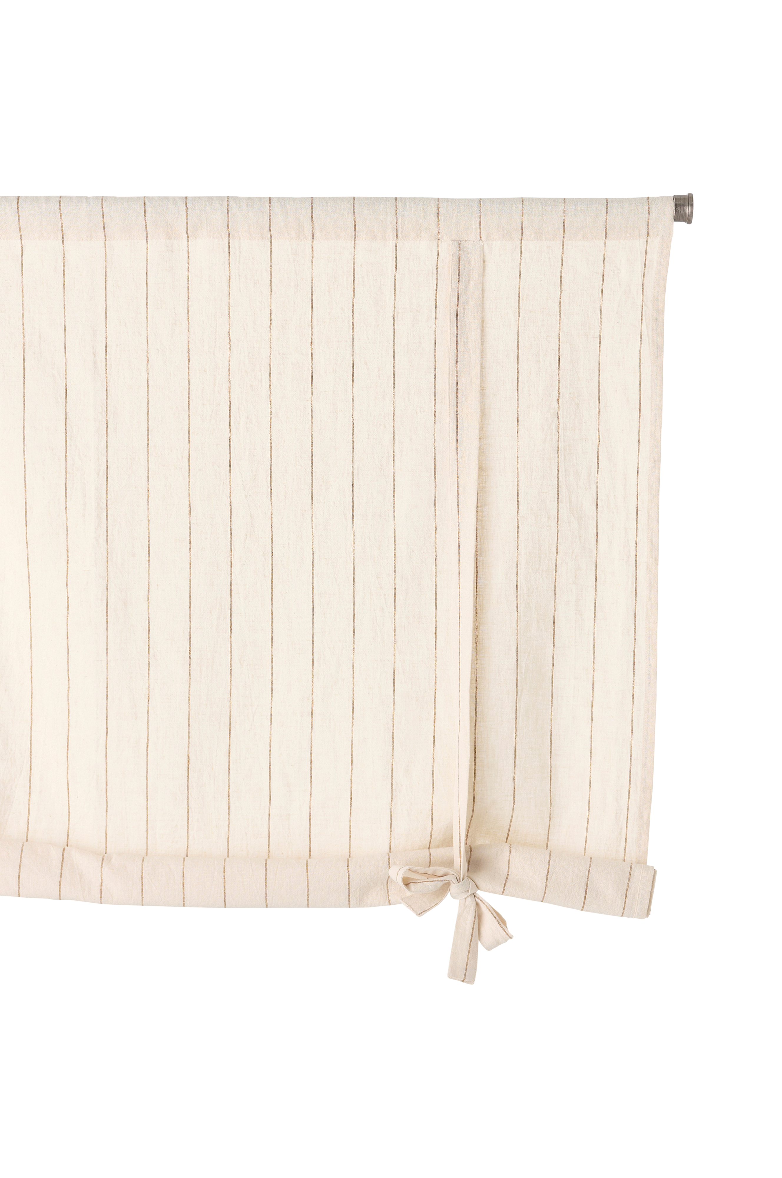 Roll up-gardin Elly Thin Stripe Rollup i resirkulert halvlinne