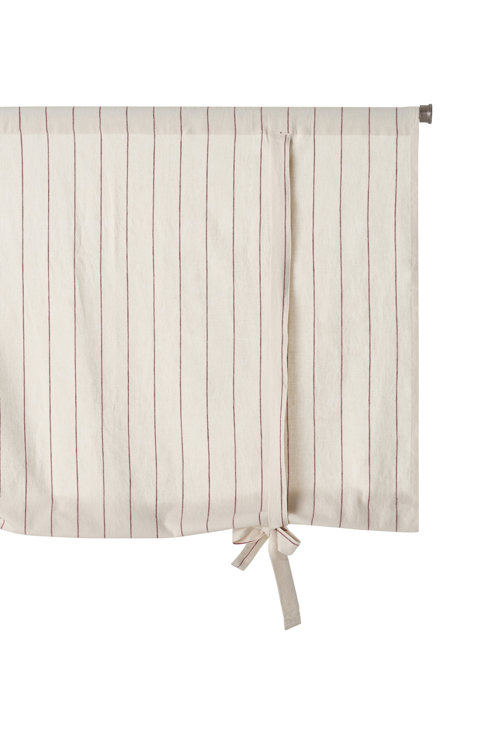 Roll up-gardin Elly Thin Stripe Rollup i resirkulert halvlinne
