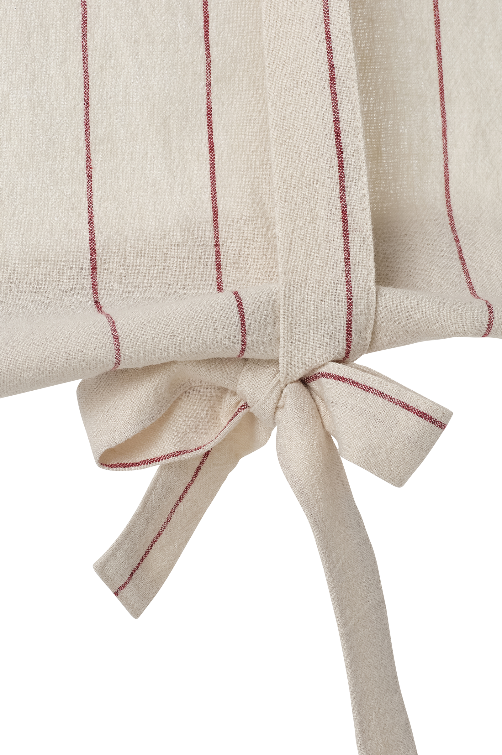 Roll up-gardin Elly Thin Stripe Rollup i resirkulert halvlinne