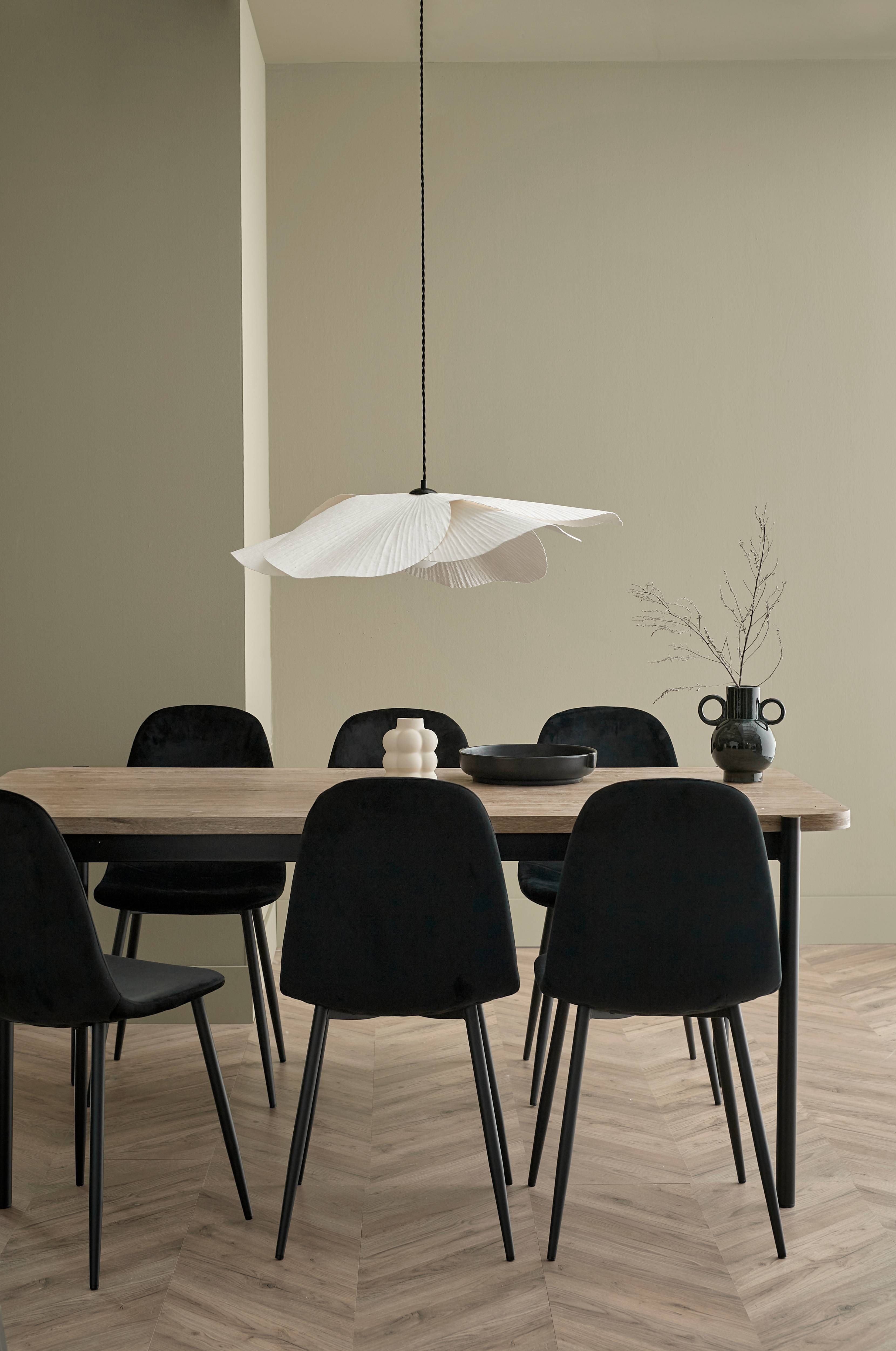 Spisegruppe Gilda med bord 180x90 cm + 6 stoler