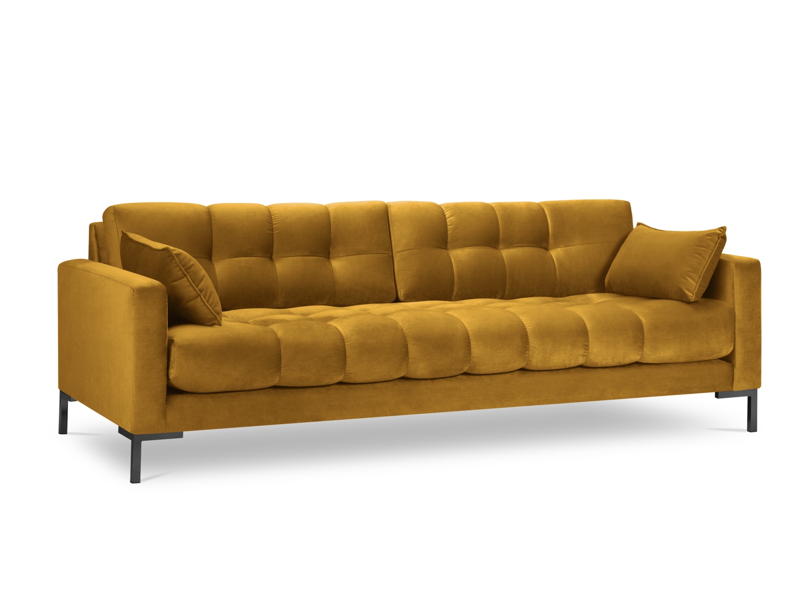 Velvet Sofa, "Mamaia", 4 Seats, 217x96x75
