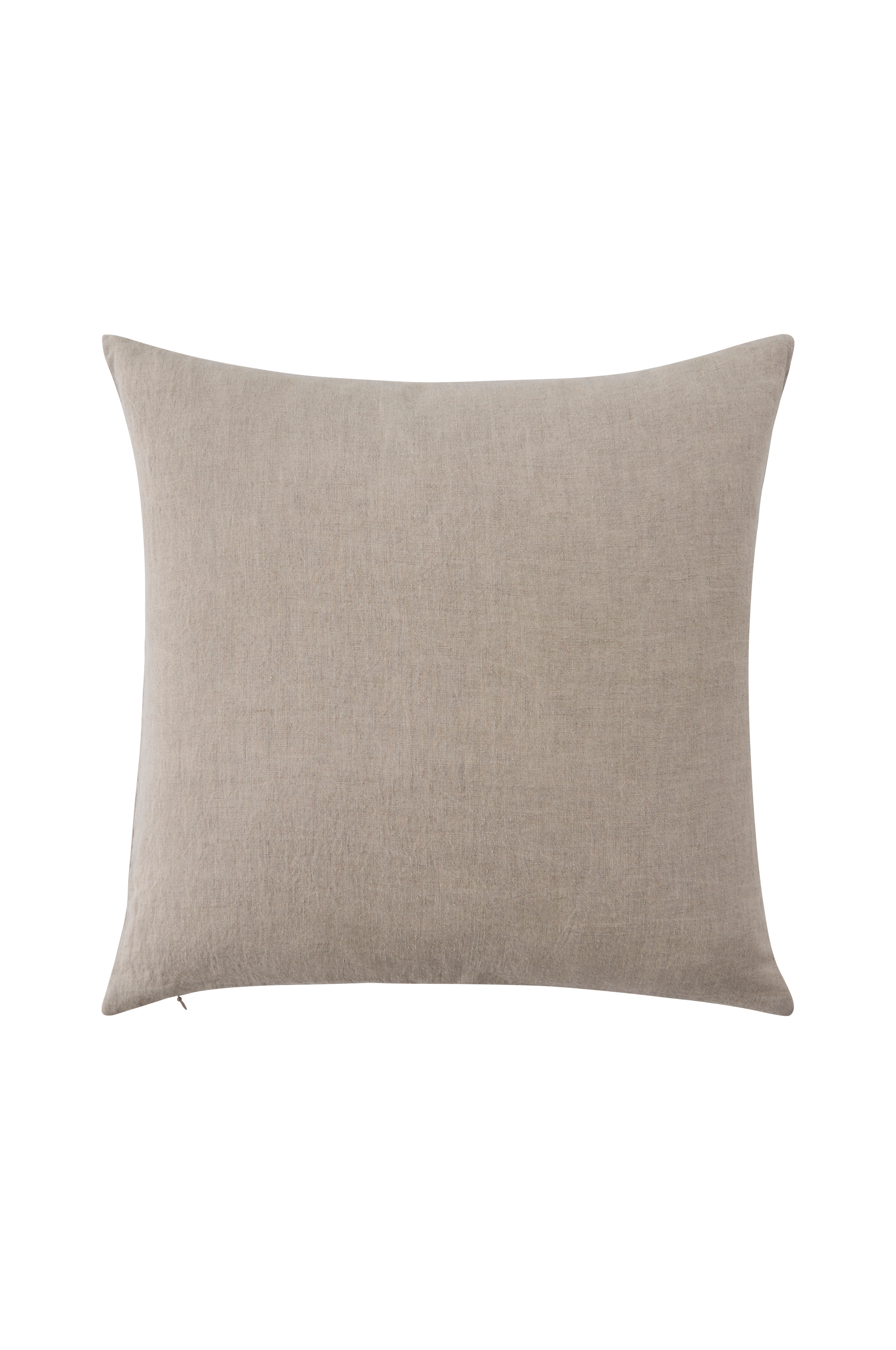 Putetrekk Candice Zip i vasket lin 50x50 cm
