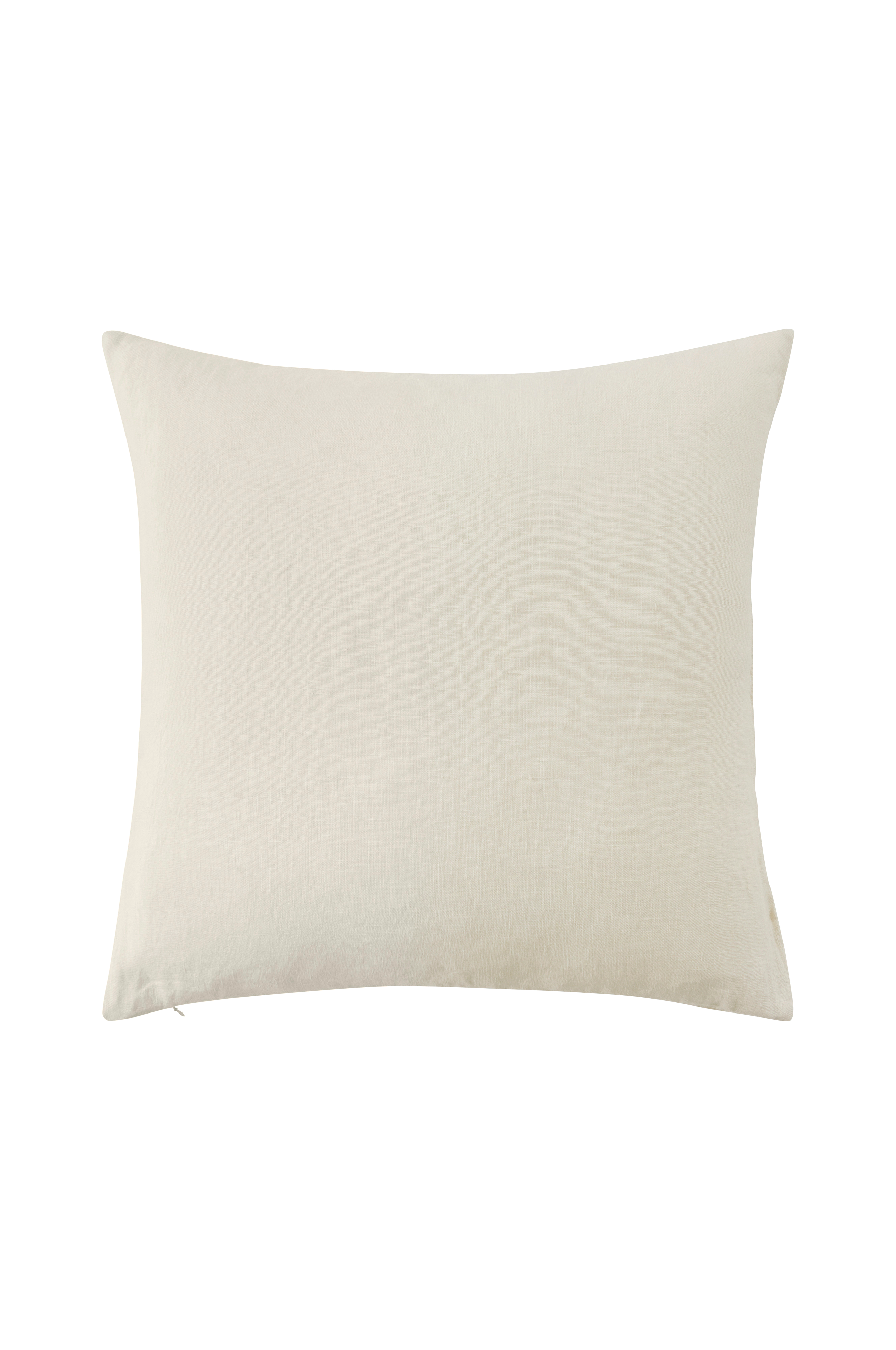 Putetrekk Candice Zip i vasket lin 50x50 cm