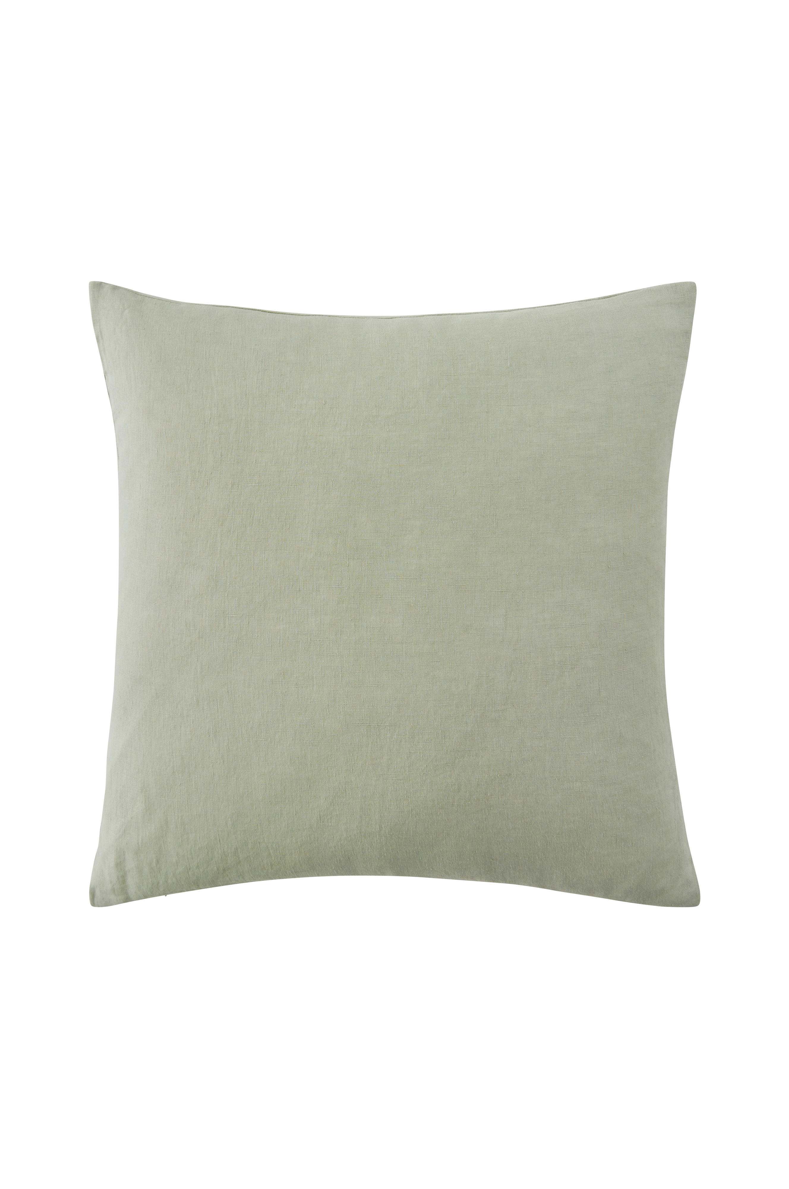 Putetrekk Candice Zip i vasket lin 50x50 cm