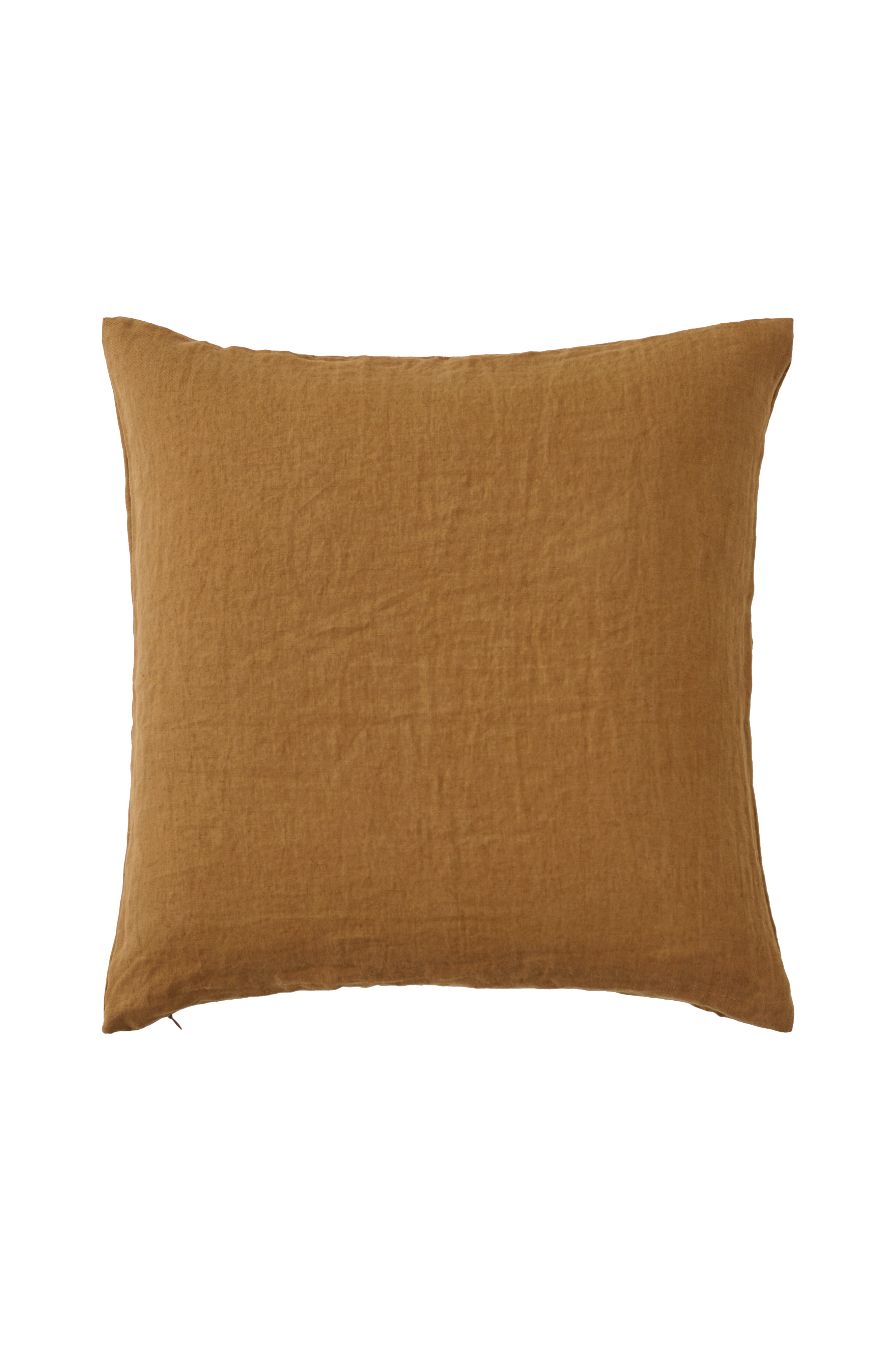 Putetrekk Candice Zip i vasket lin 50x50 cm