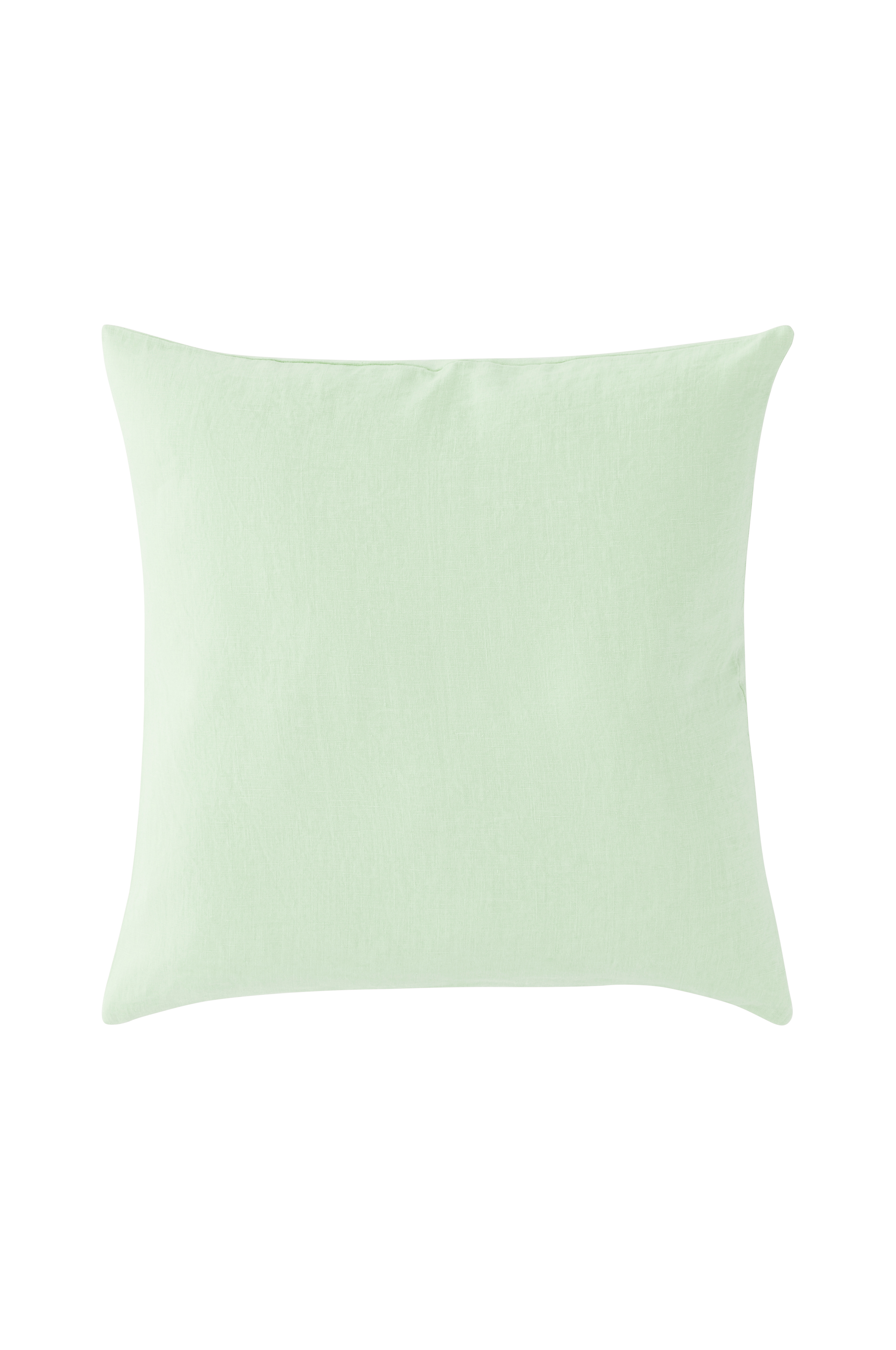 Putetrekk Candice Zip i vasket lin 50x50 cm