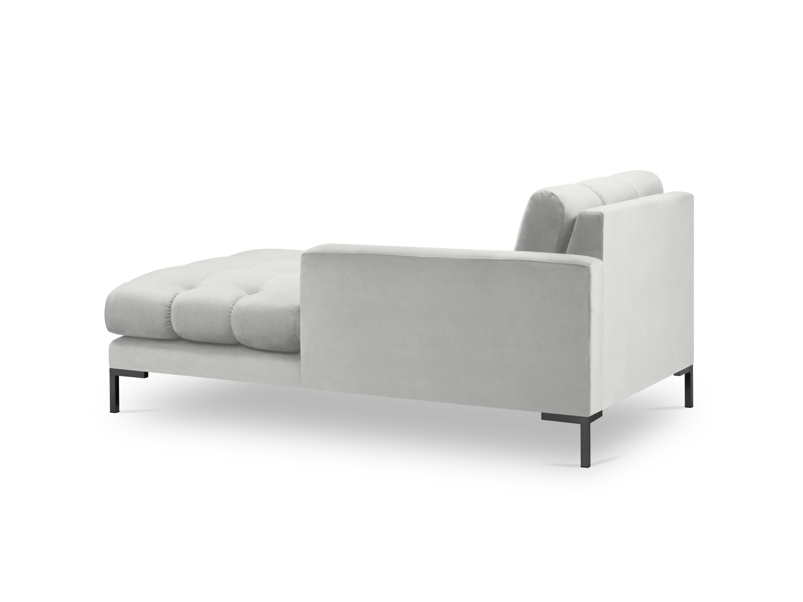 Velvet Chaise Longue Right, "Mamaia", 1 Seat, 102x185x75