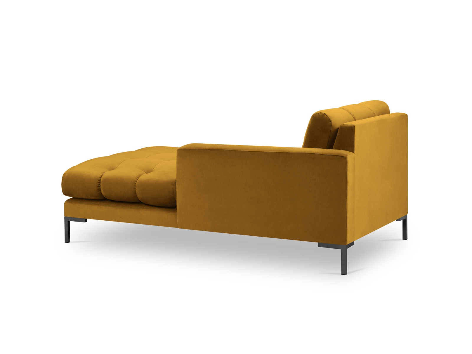 Velvet Chaise Longue Right, "Mamaia", 1 Seat, 102x185x75