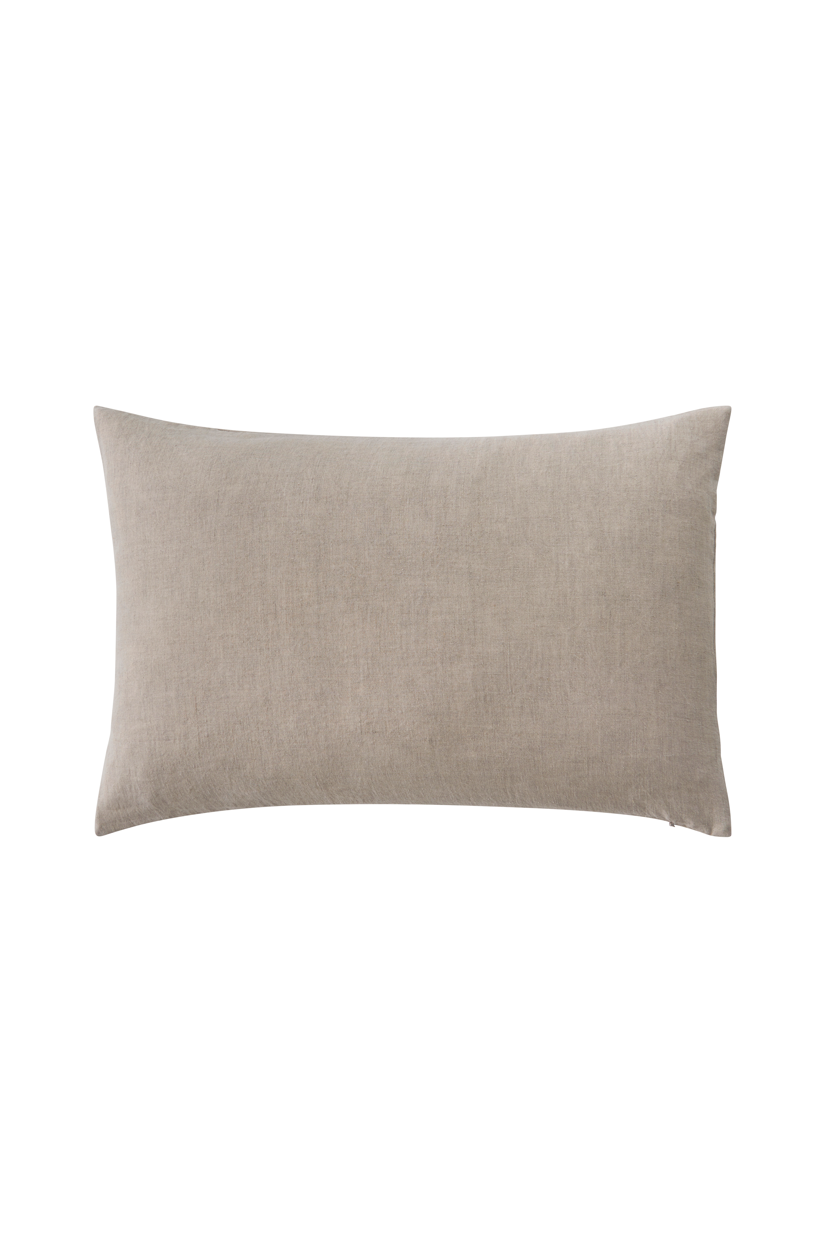 Putetrekk Candice Zip i vasket lin 40x60 cm