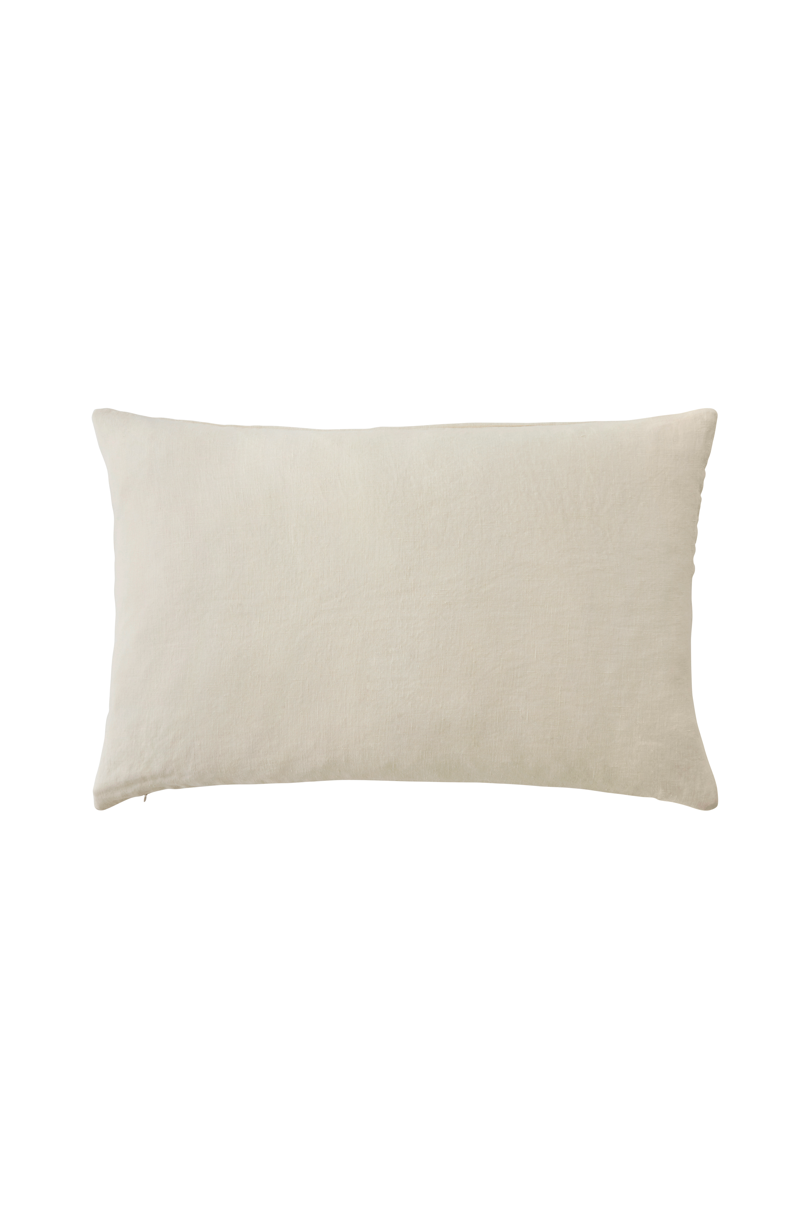Putetrekk Candice Zip i vasket lin 40x60 cm