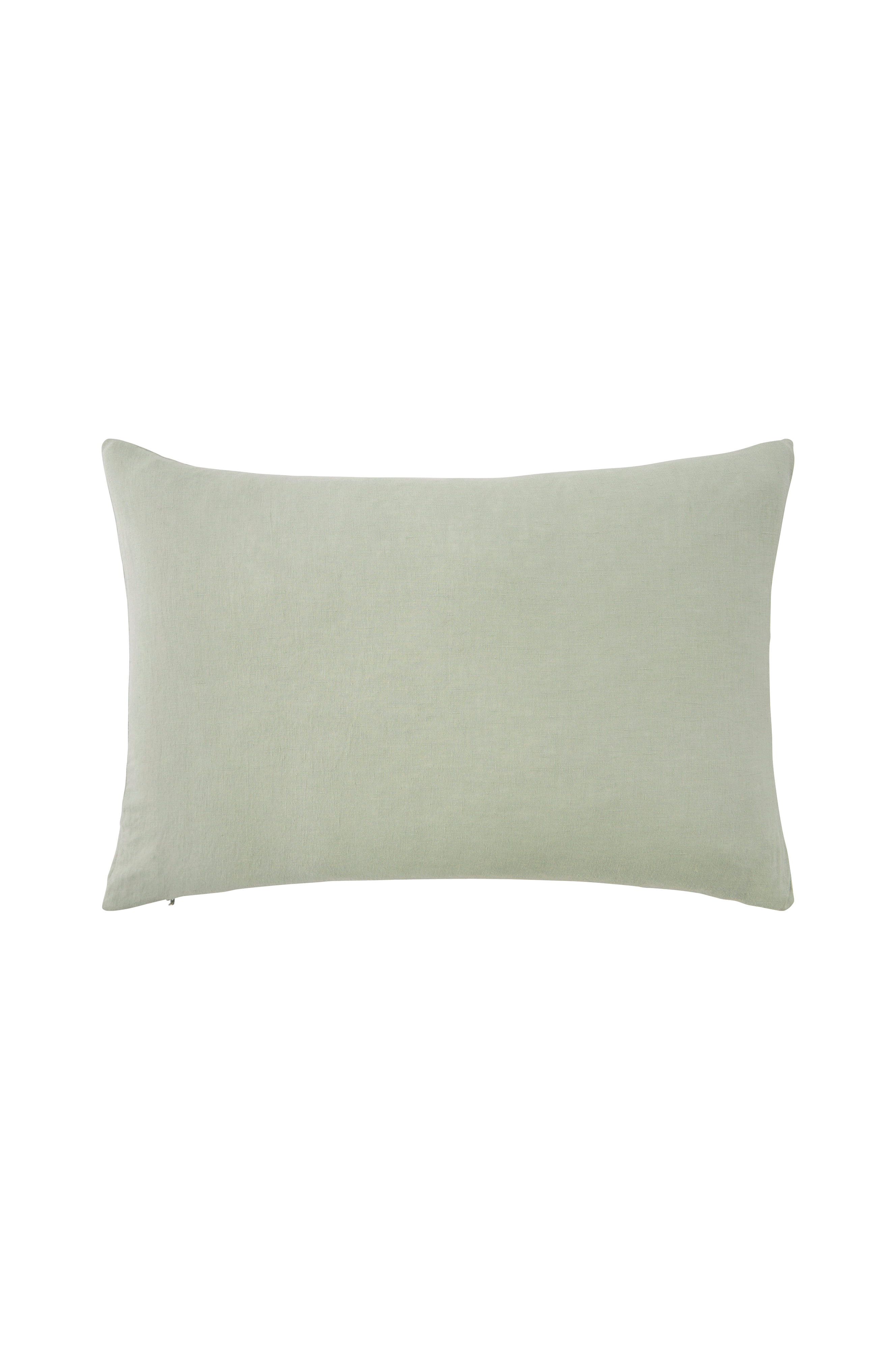 Putetrekk Candice Zip i vasket lin 40x60 cm