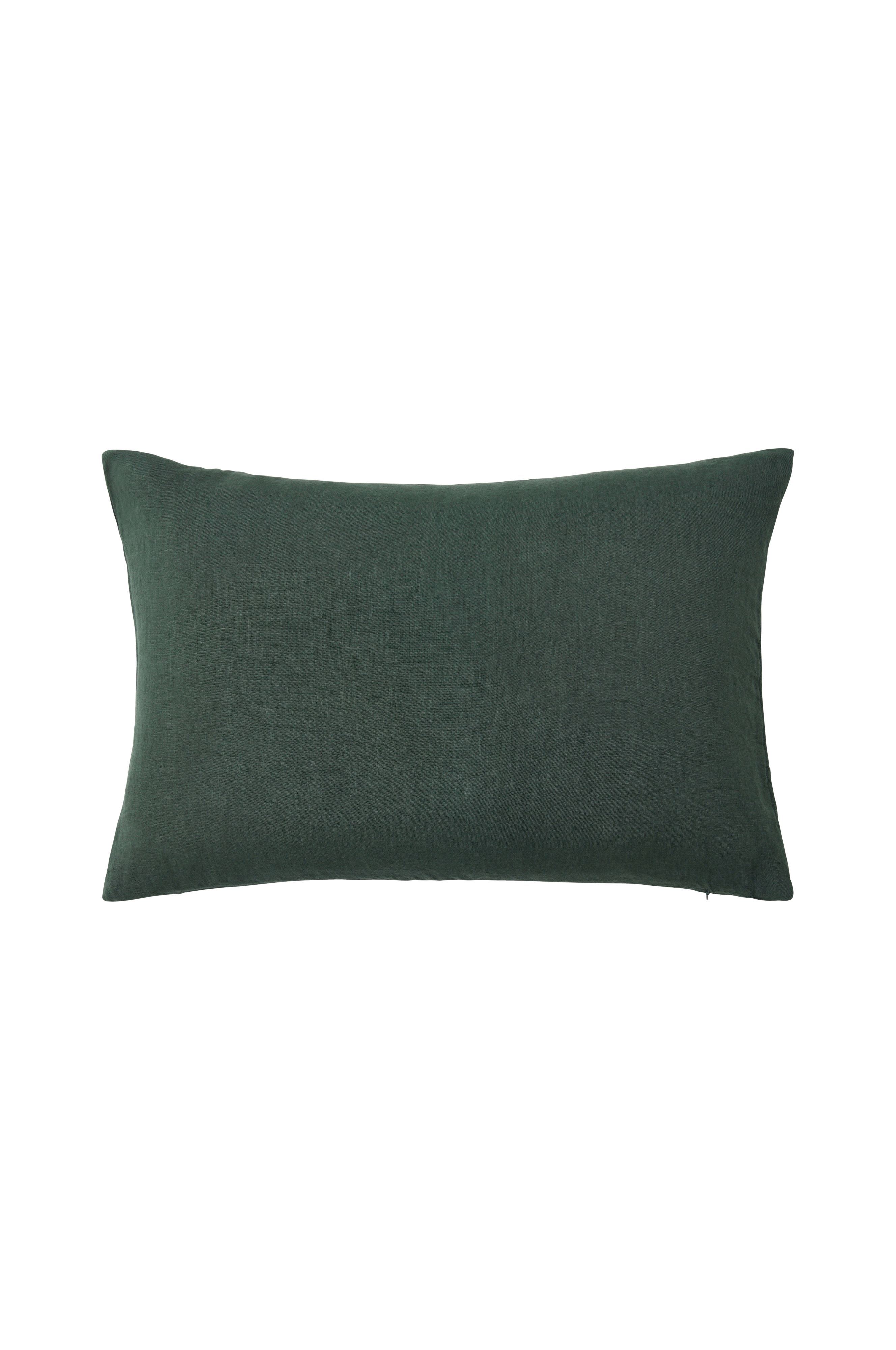 Putetrekk Candice Zip i vasket lin 40x60 cm