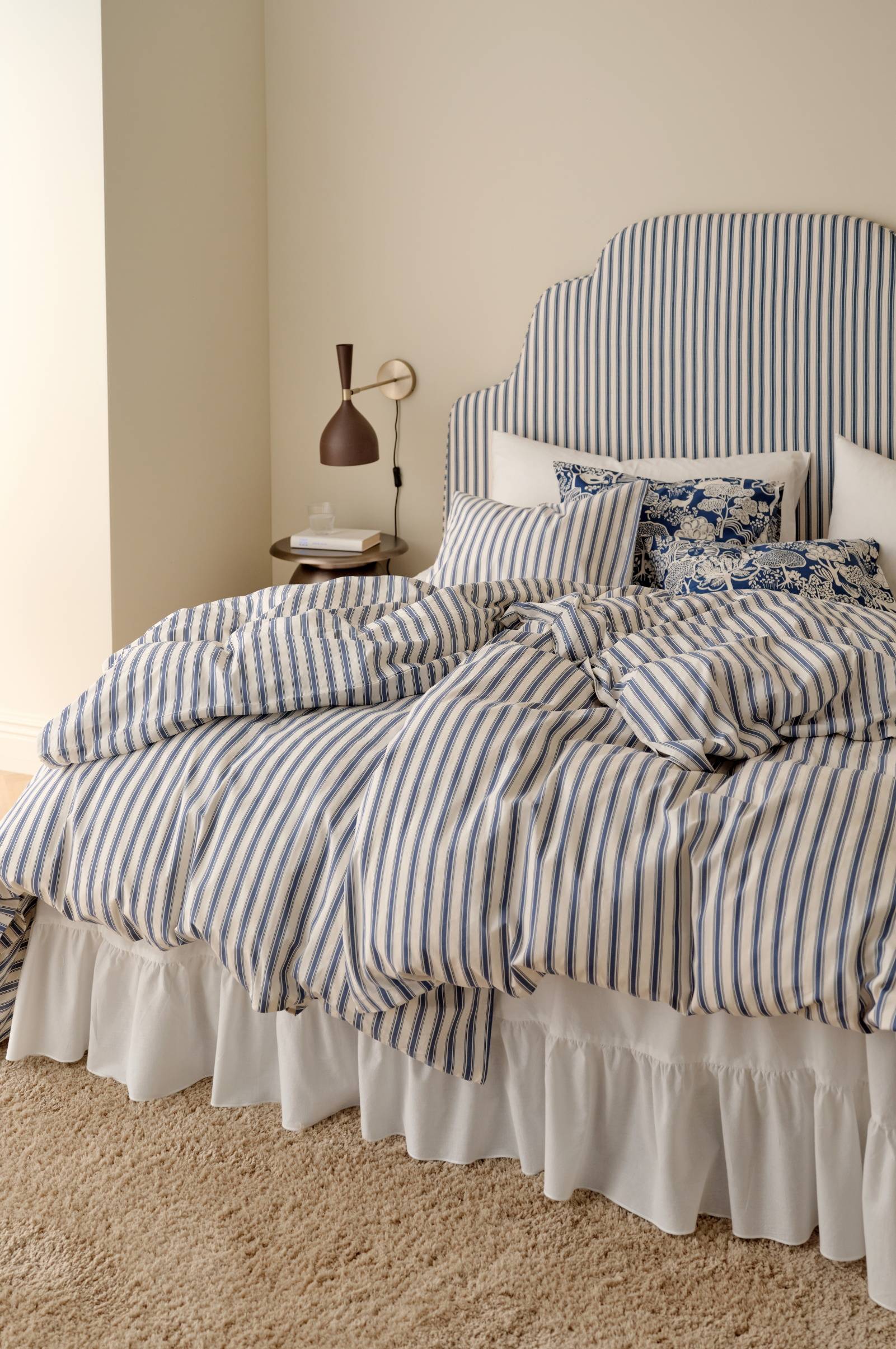 Dynetrekksett Bedset Heaven Stripe i bomull 2 deler