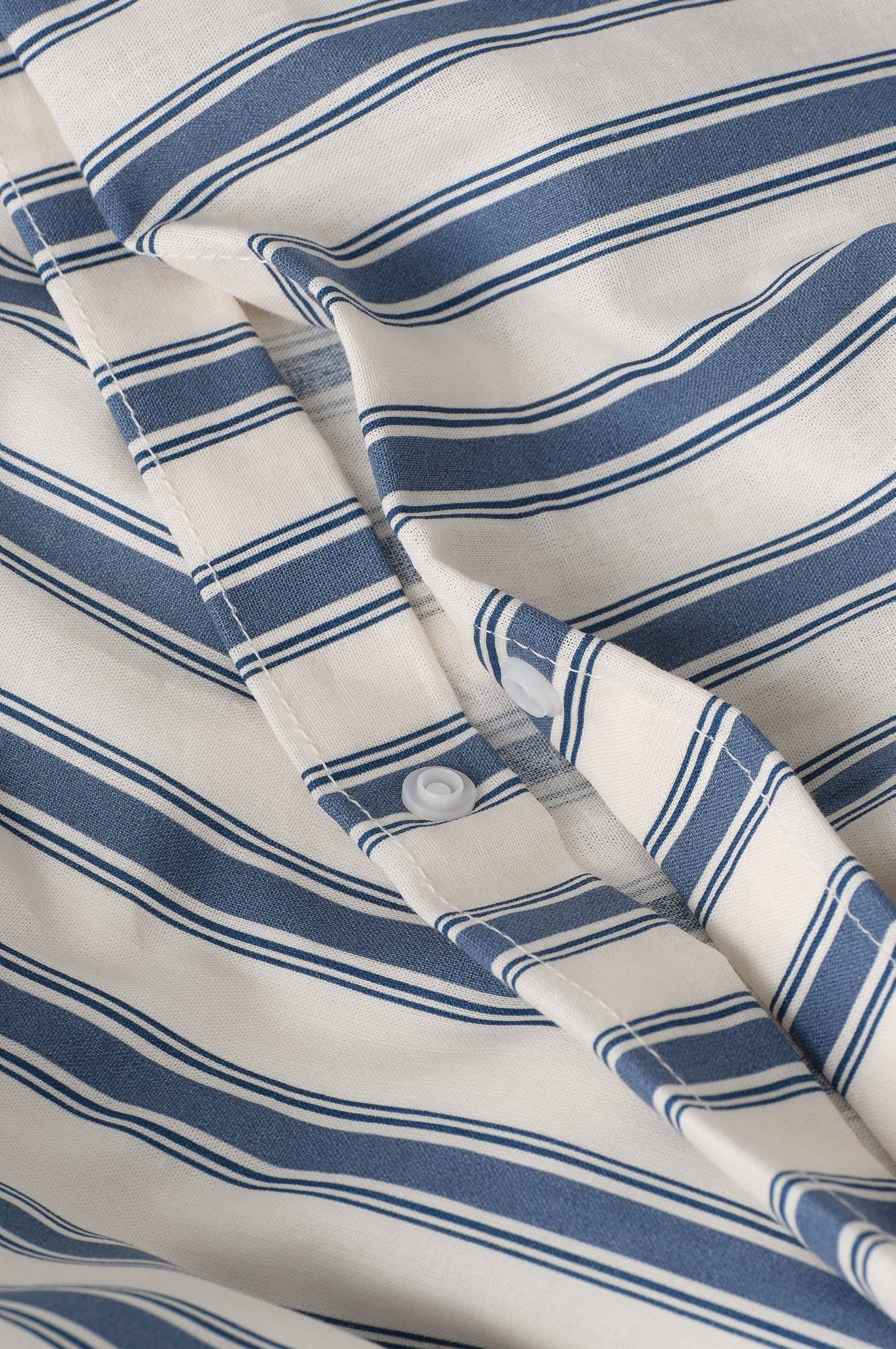 Dynetrekksett Bedset Heaven Stripe i bomull 2 deler