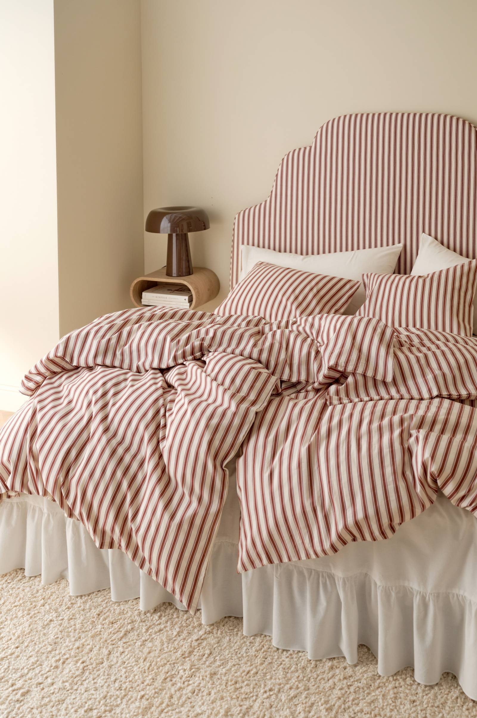 Dynetrekksett Bedset Heaven Stripe i bomull 2 deler