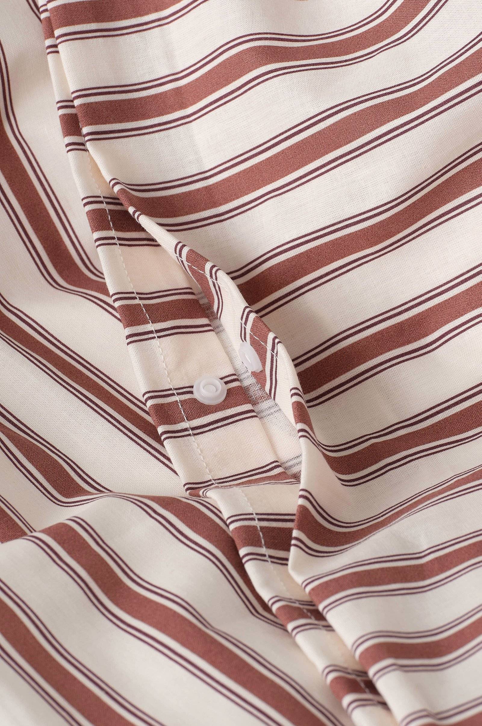 Dynetrekksett Bedset Heaven Stripe i bomull 2 deler