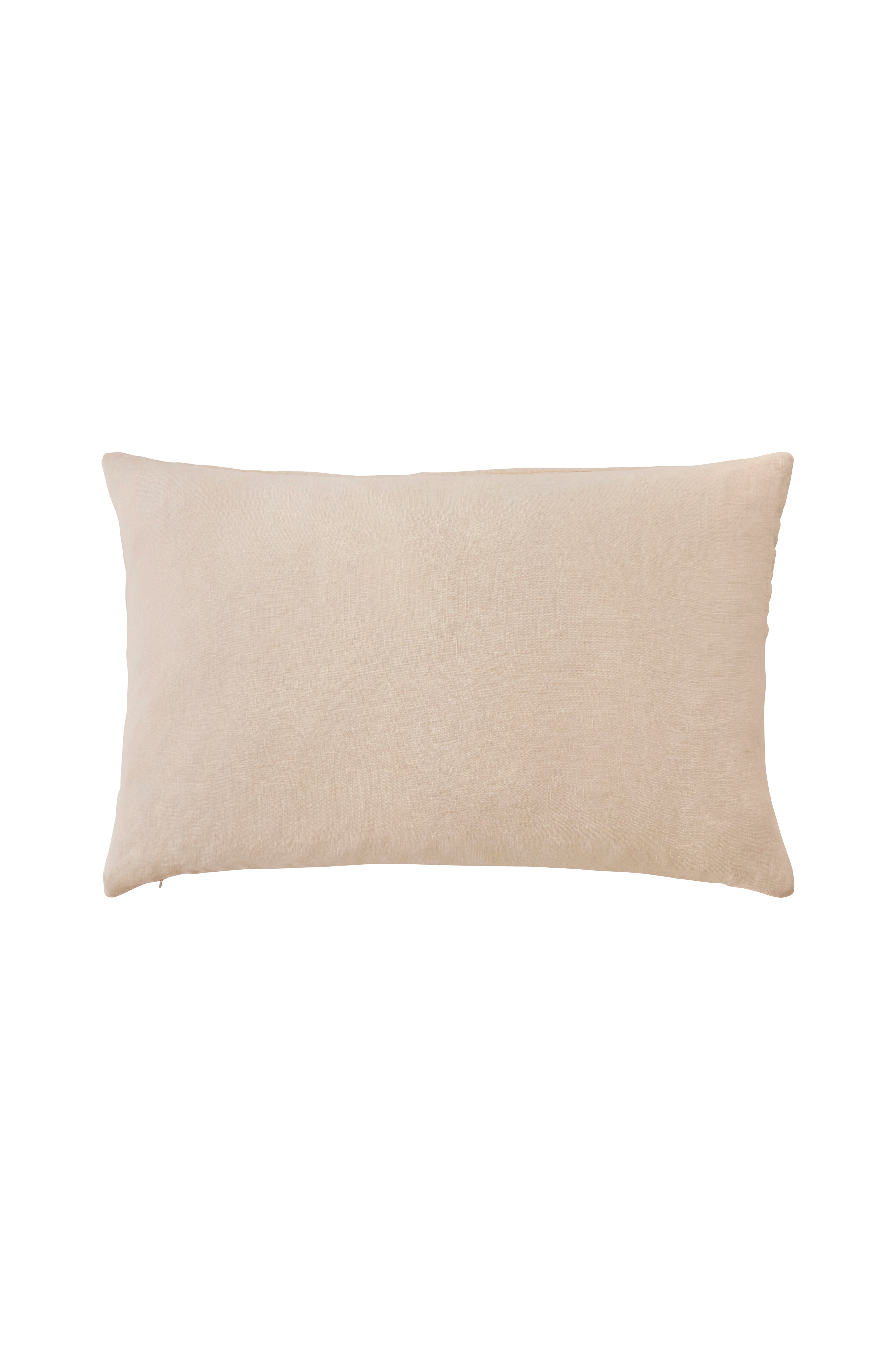 Putetrekk Candice Zip i vasket lin 40x60 cm