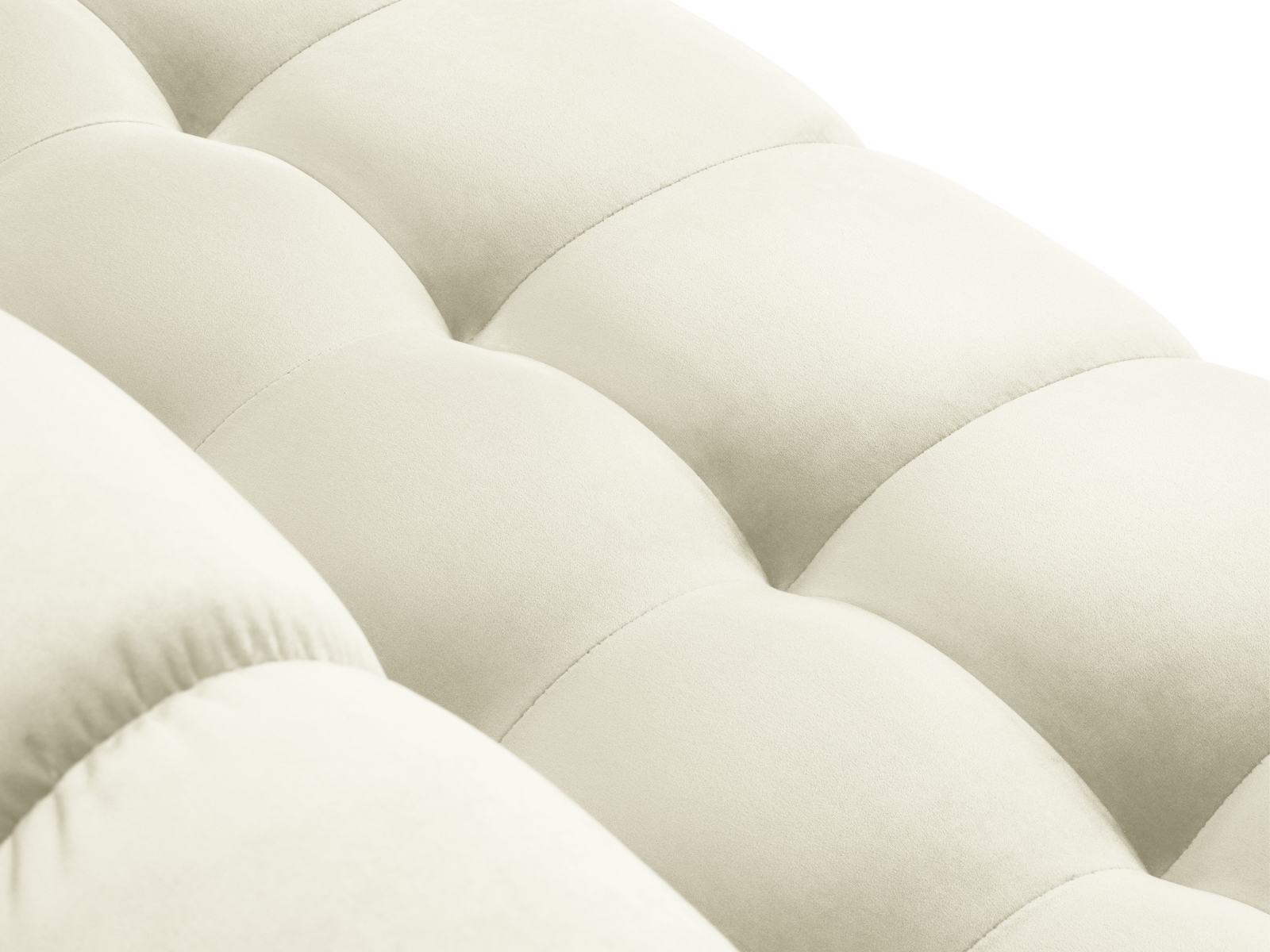 Velvet Left Corner Sofa, "Mamaia", 5 Seats, 293x185x75