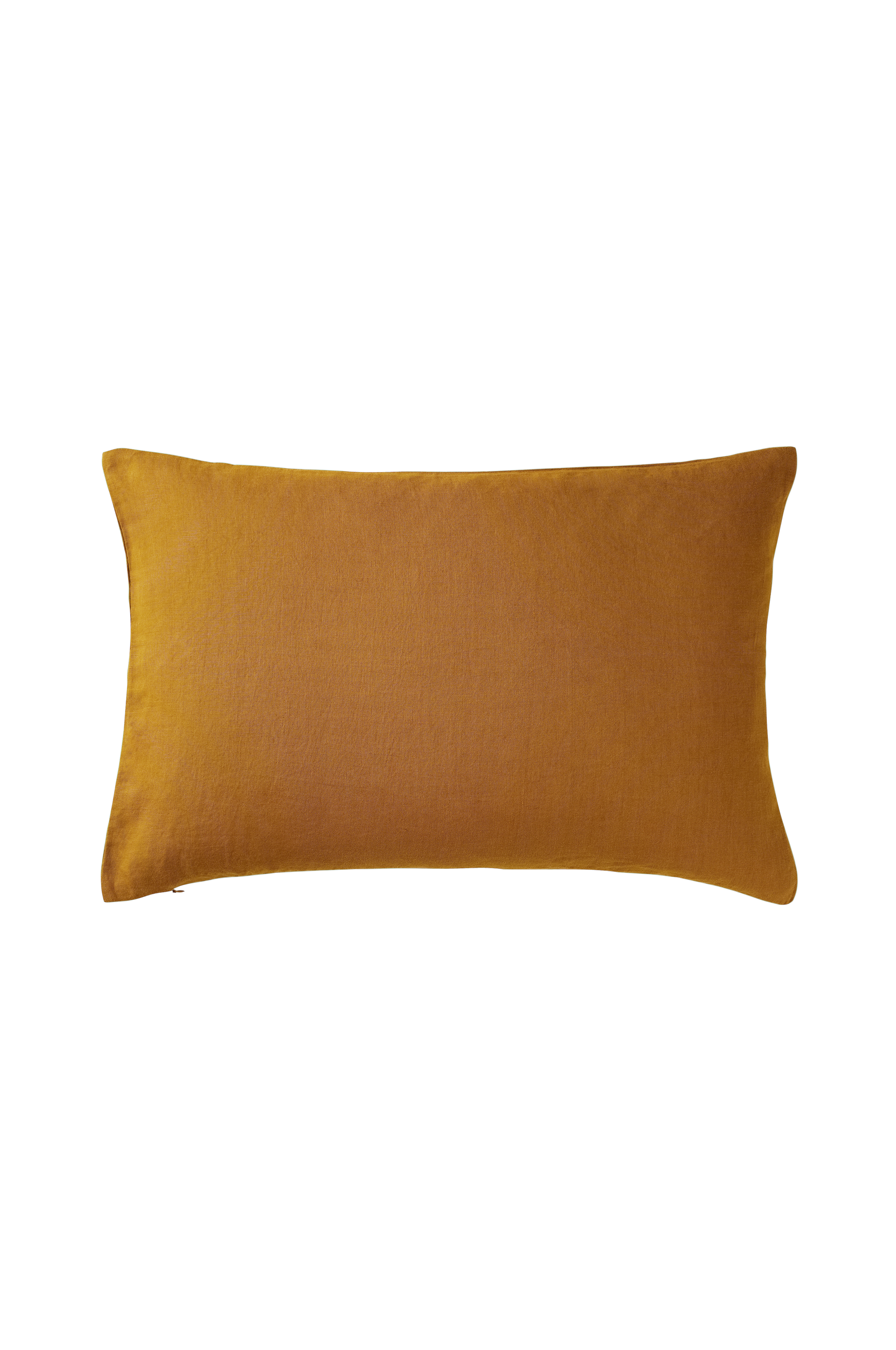 Putetrekk Candice Zip i vasket lin 40x60 cm