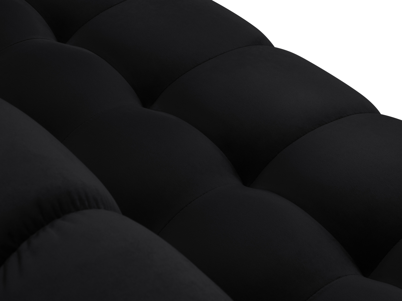 Velvet Left Corner Sofa, "Mamaia", 5 Seats, 293x185x75
