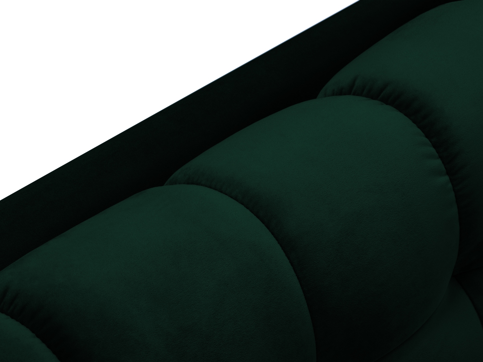 Velvet Left Corner Sofa, "Mamaia", 5 Seats, 293x185x75