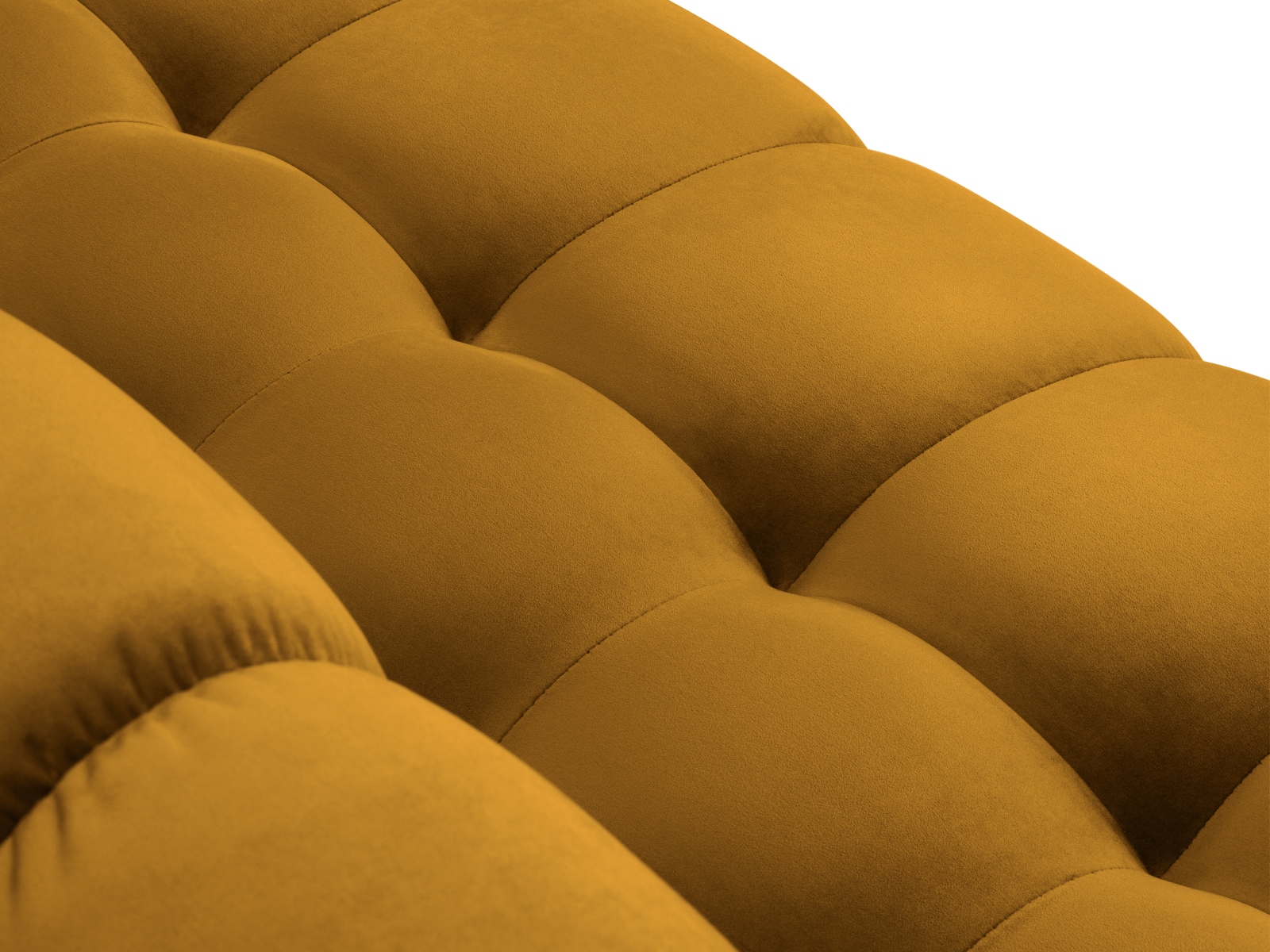 Velvet Left Corner Sofa, "Mamaia", 5 Seats, 293x185x75