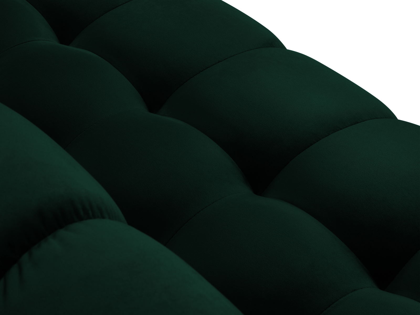 Velvet Left Corner Sofa, "Mamaia", 5 Seats, 293x185x75