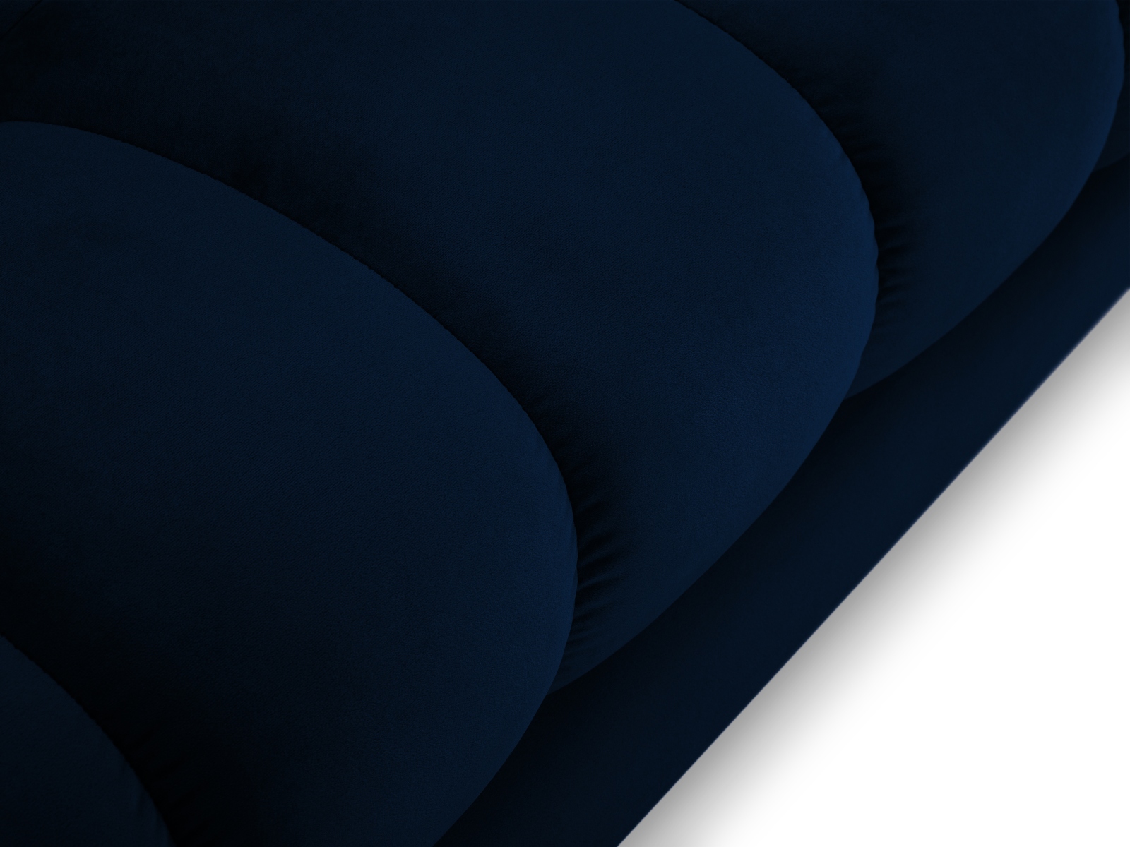 Velvet Left Corner Sofa, "Mamaia", 5 Seats, 293x185x75