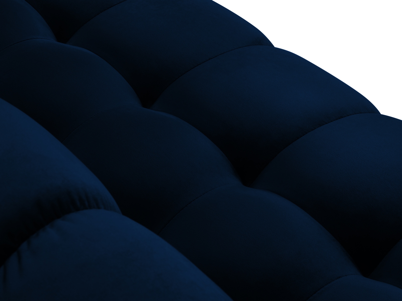 Velvet Left Corner Sofa, "Mamaia", 5 Seats, 293x185x75