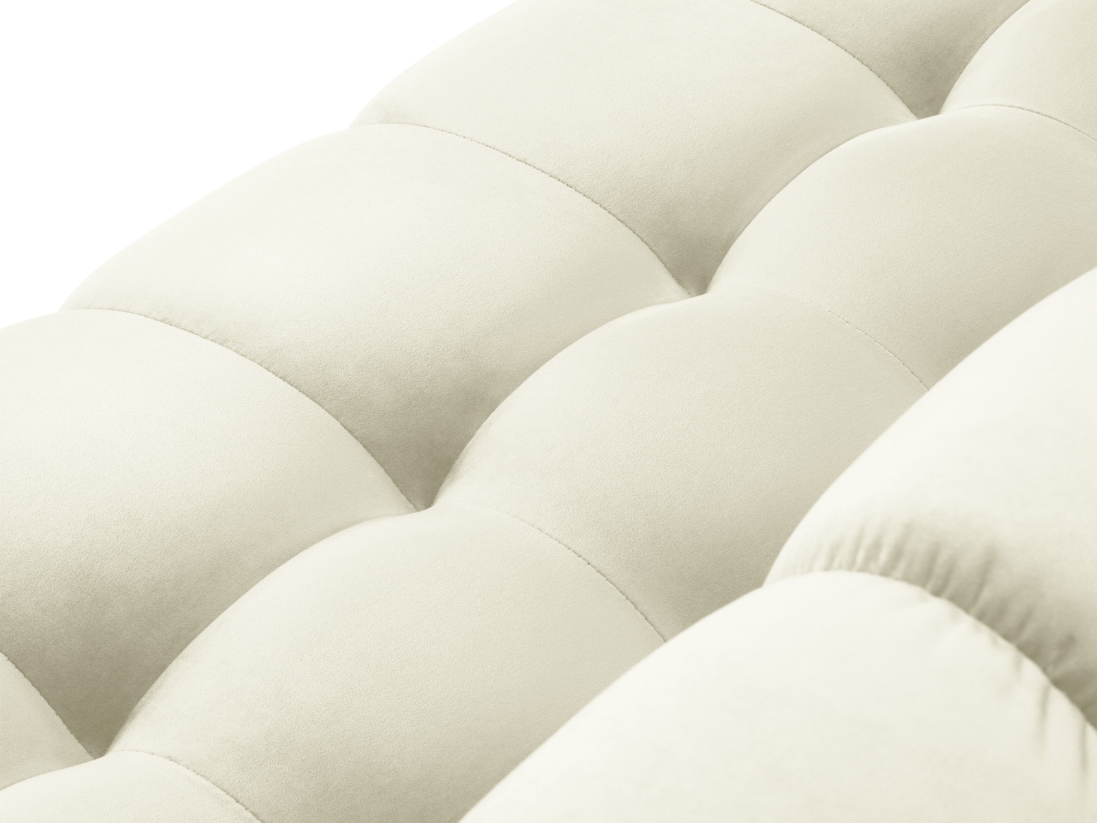 Velvet Right Corner Sofa, "Mamaia", 5 Seats, 293x185x75